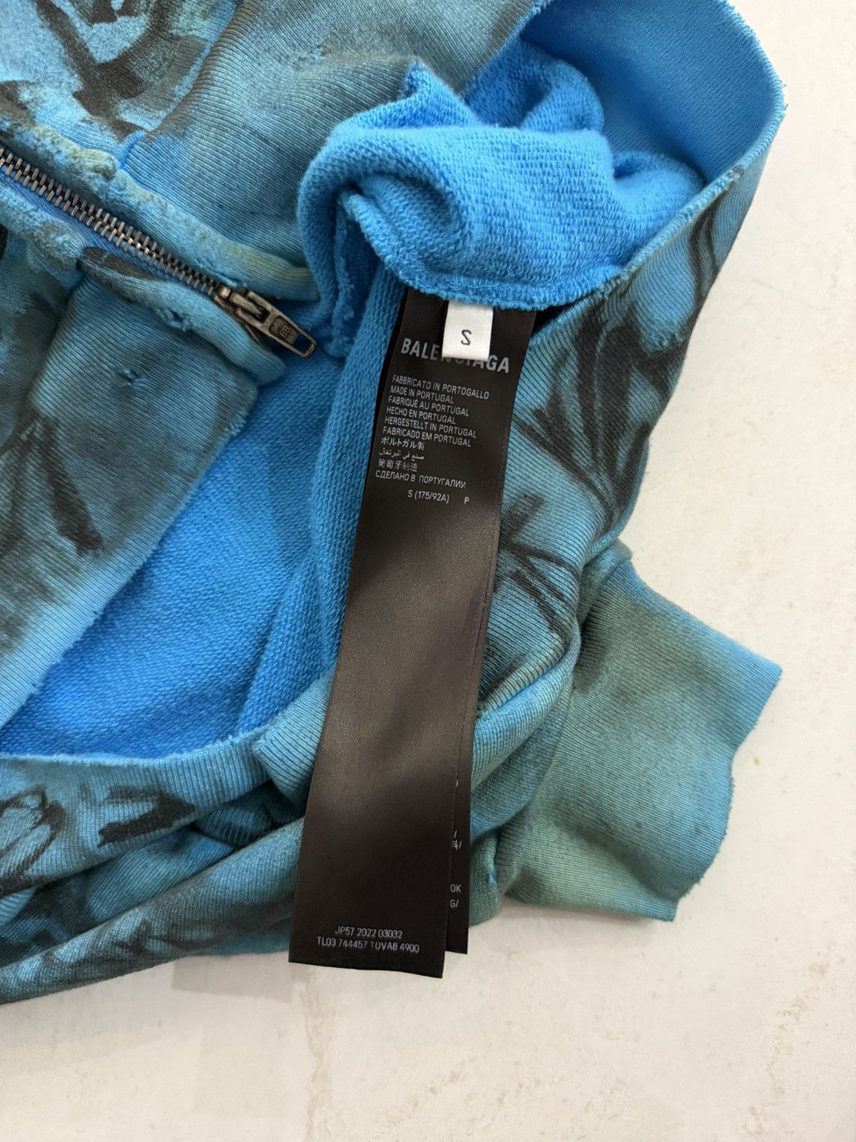 Balenciaga Balenciaga SS23 Blue Skate Graffiti Zip Hoodie Sz.S Size US S / EU 44-46 / 1 - 8 Thumbnail