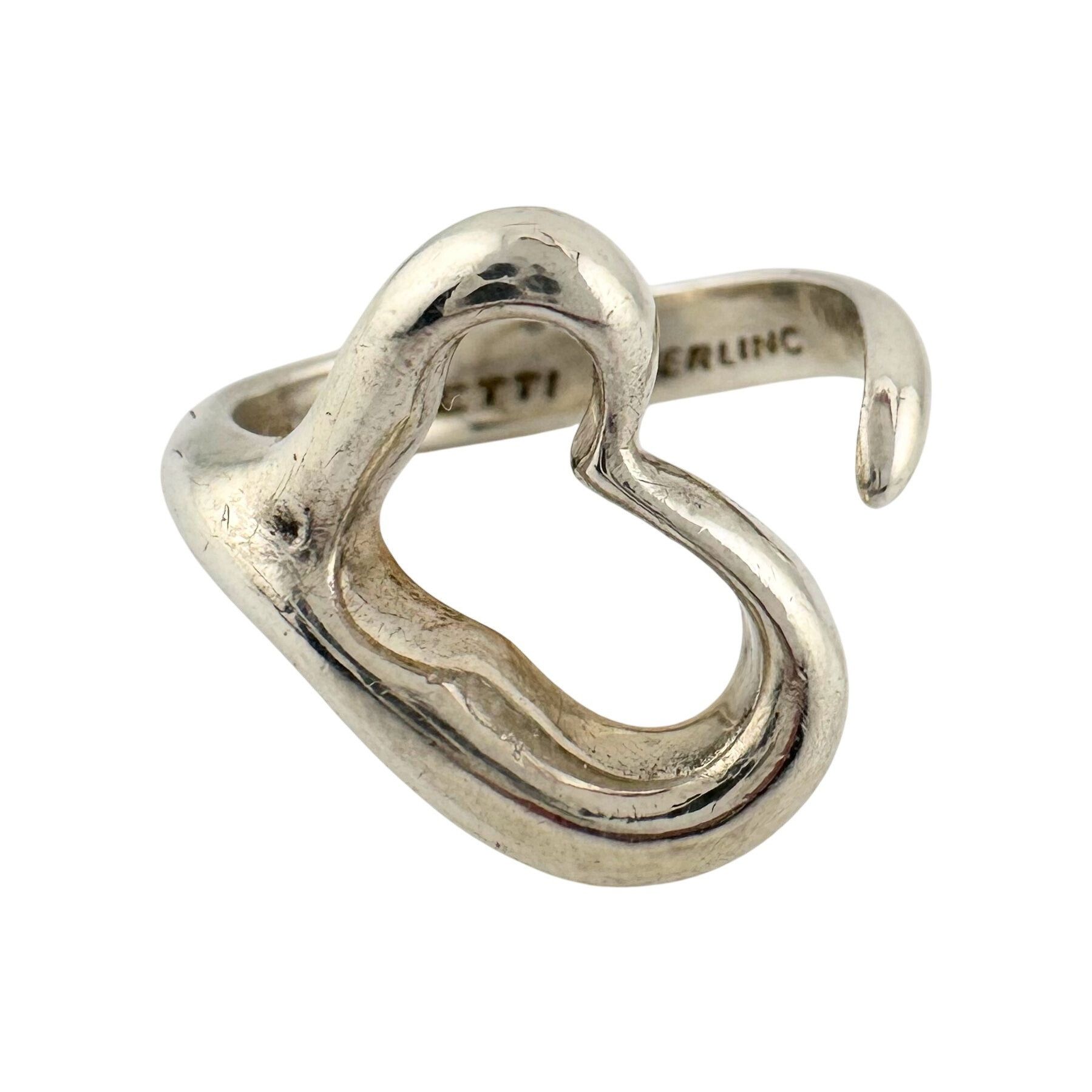 Tiffany & Co. Tiffany & Co Open Heart Ring - Sterling Silver - Size 5.5 Size ONE SIZE - 1 Thumbnail