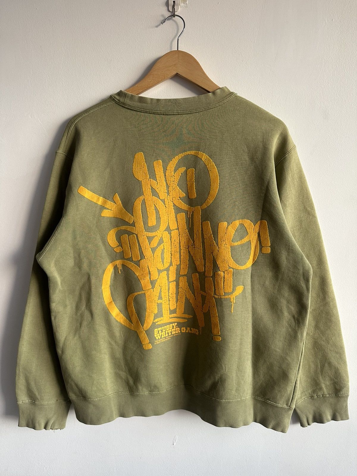 Stussy × Vintage Vintage Stussy Writter Gang Sweatshirt Streetwear Size US M / EU 48-50 / 2 - 2 Thumbnail