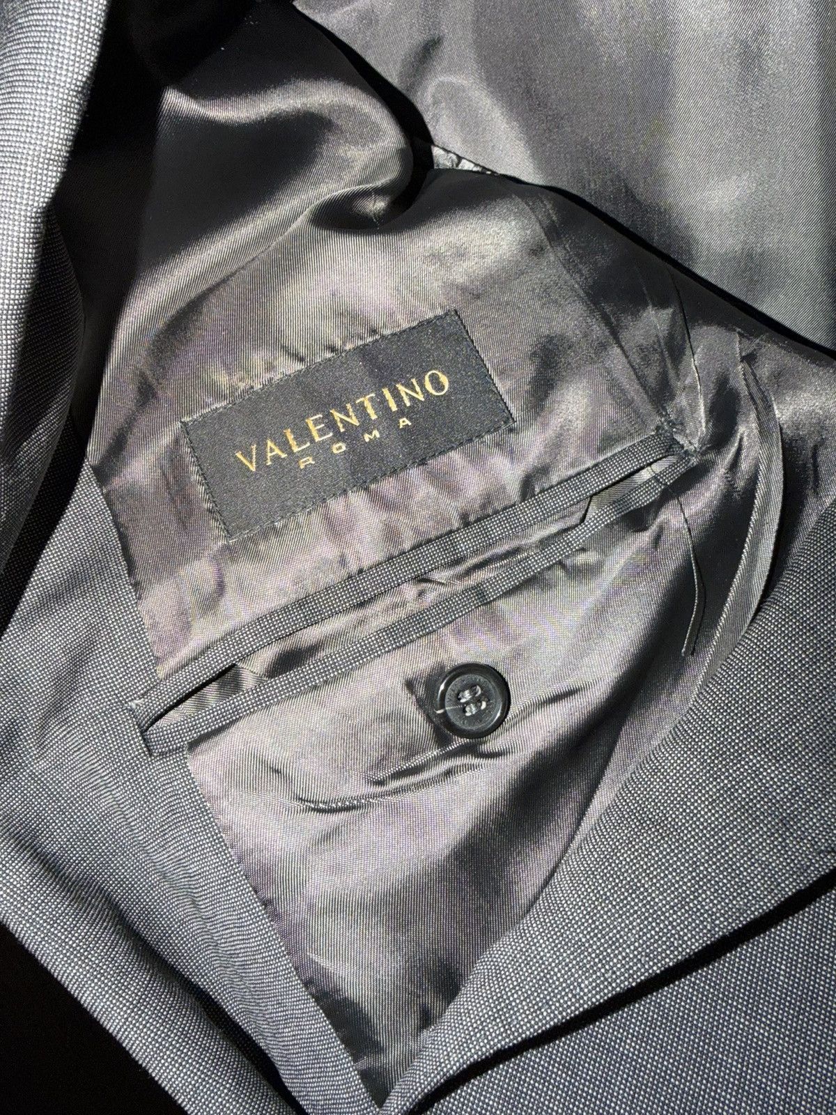 Valentino Valentino ROMA Suit Pants Jacket Grey Luxury Size USA 46 Size 46L - 9 Thumbnail