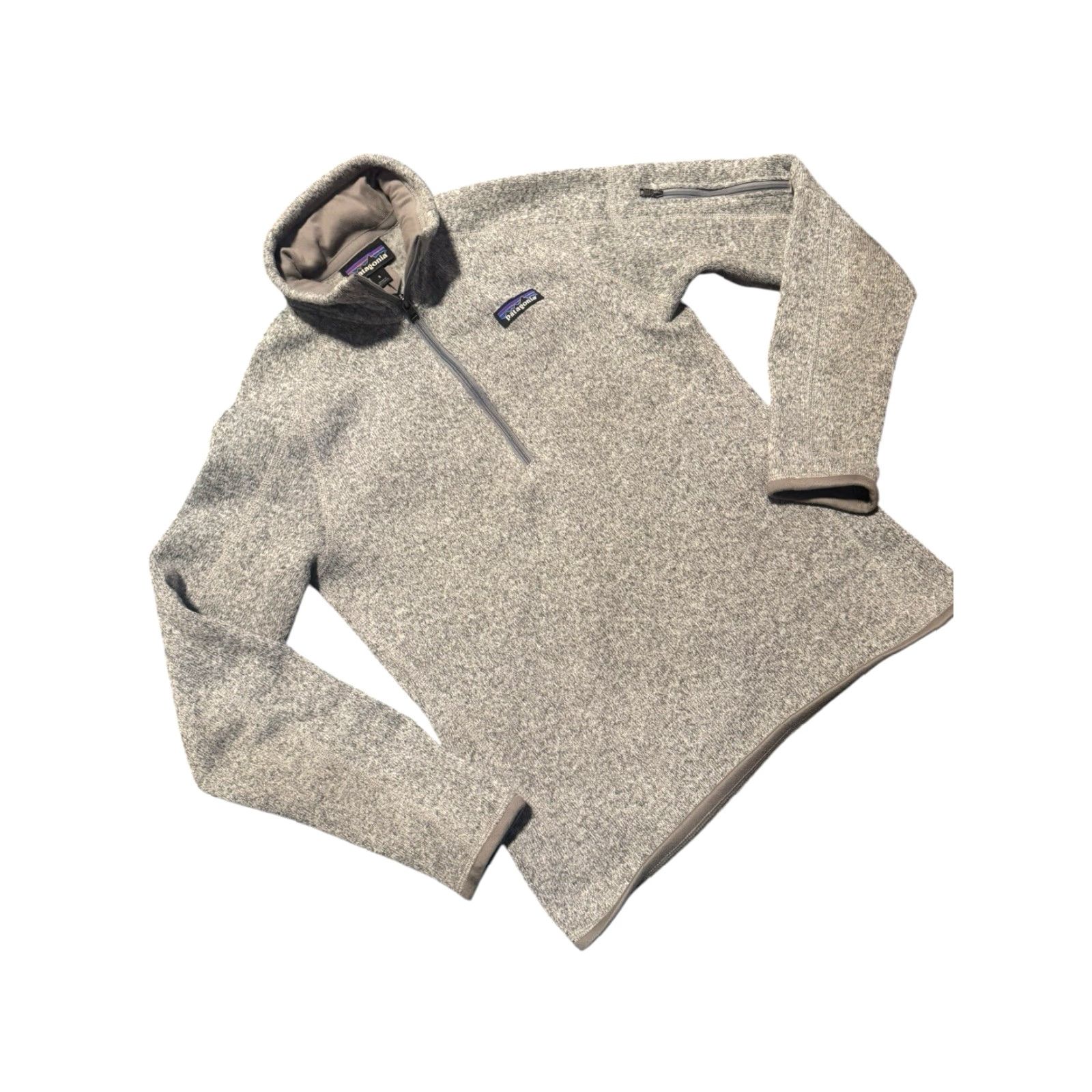 Patagonia Patagonia Better Sweater Womens Small Gray 1/4 Zip Fleece Jacket Sweatshirt EUC Size S / US 4 / IT 40 - 2 Thumbnail