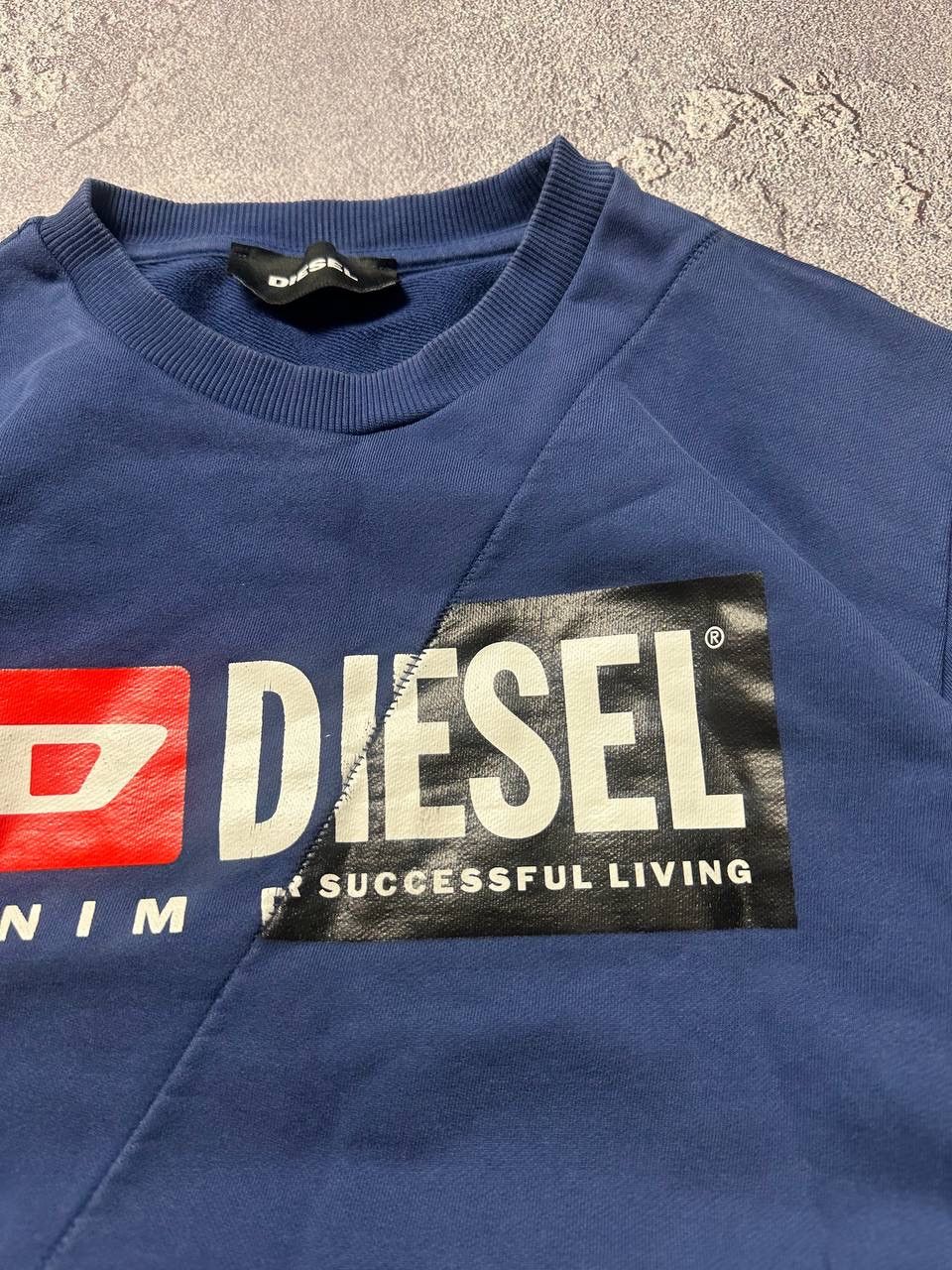 Diesel × Vintage 💥DIESEL big logo Sweatshirt Baggy Size US L / EU 52-54 / 3 - 7 Thumbnail