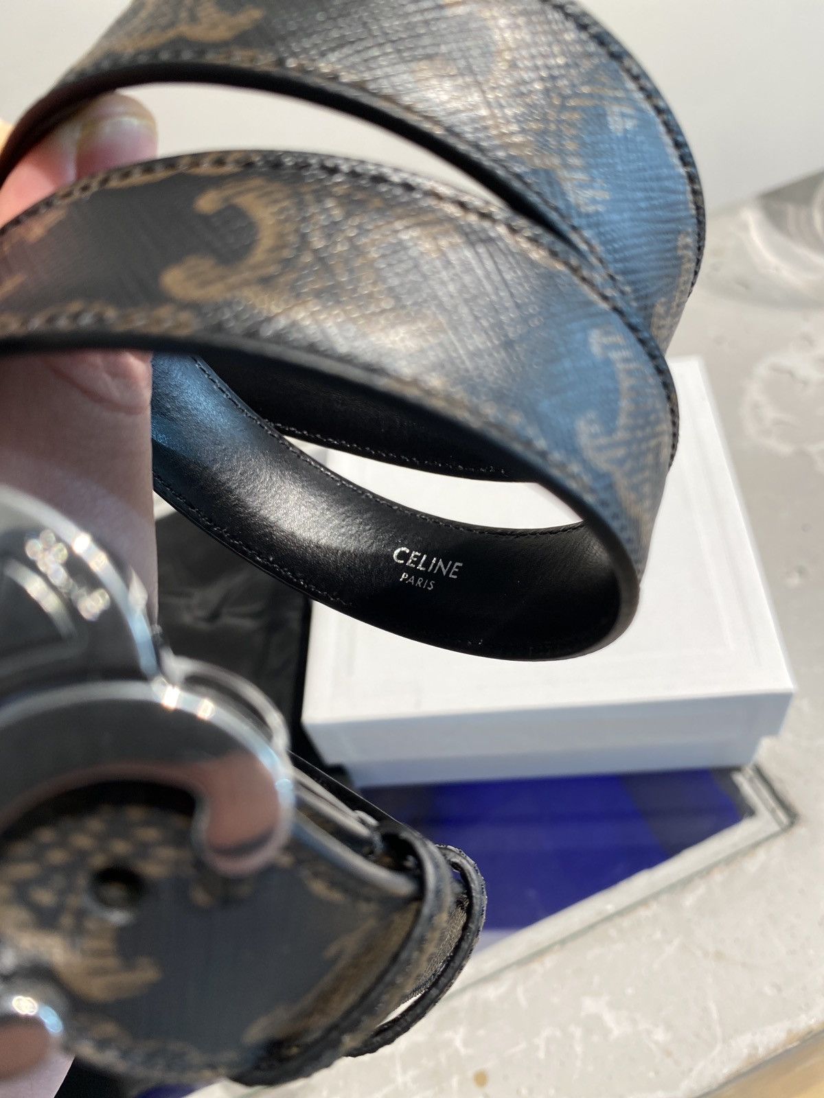 Celine BNWT Celine Triomphe Belt Size ONE SIZE - 3 Thumbnail