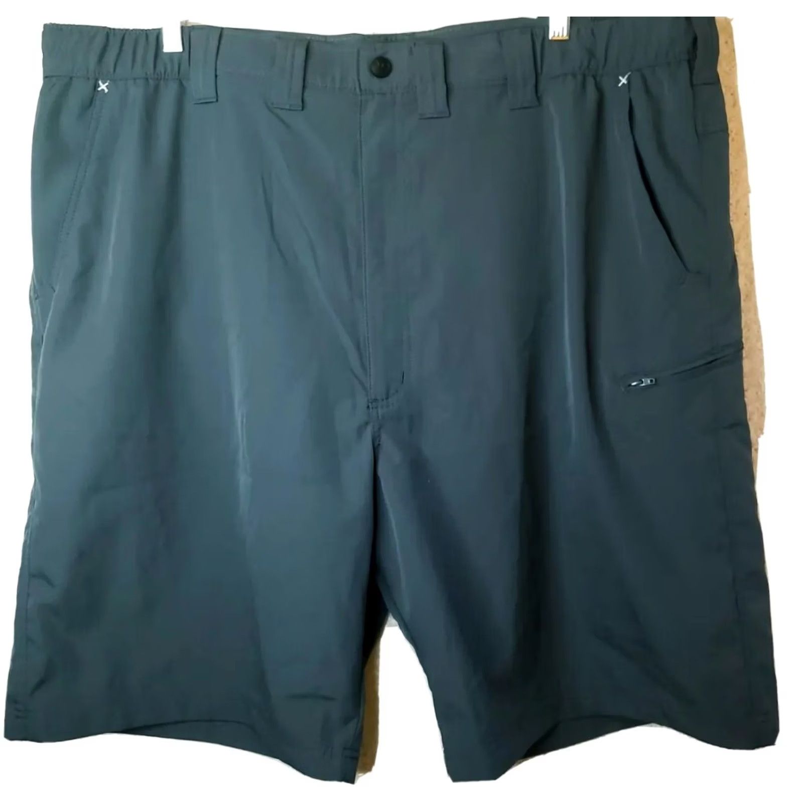 Wrangler Wrangler Outdoor Polyester Hiking Shorts Dark Gray Elastic Waist Men's 44 New without Tags! Size US 44 / EU 60 - 2 Thumbnail