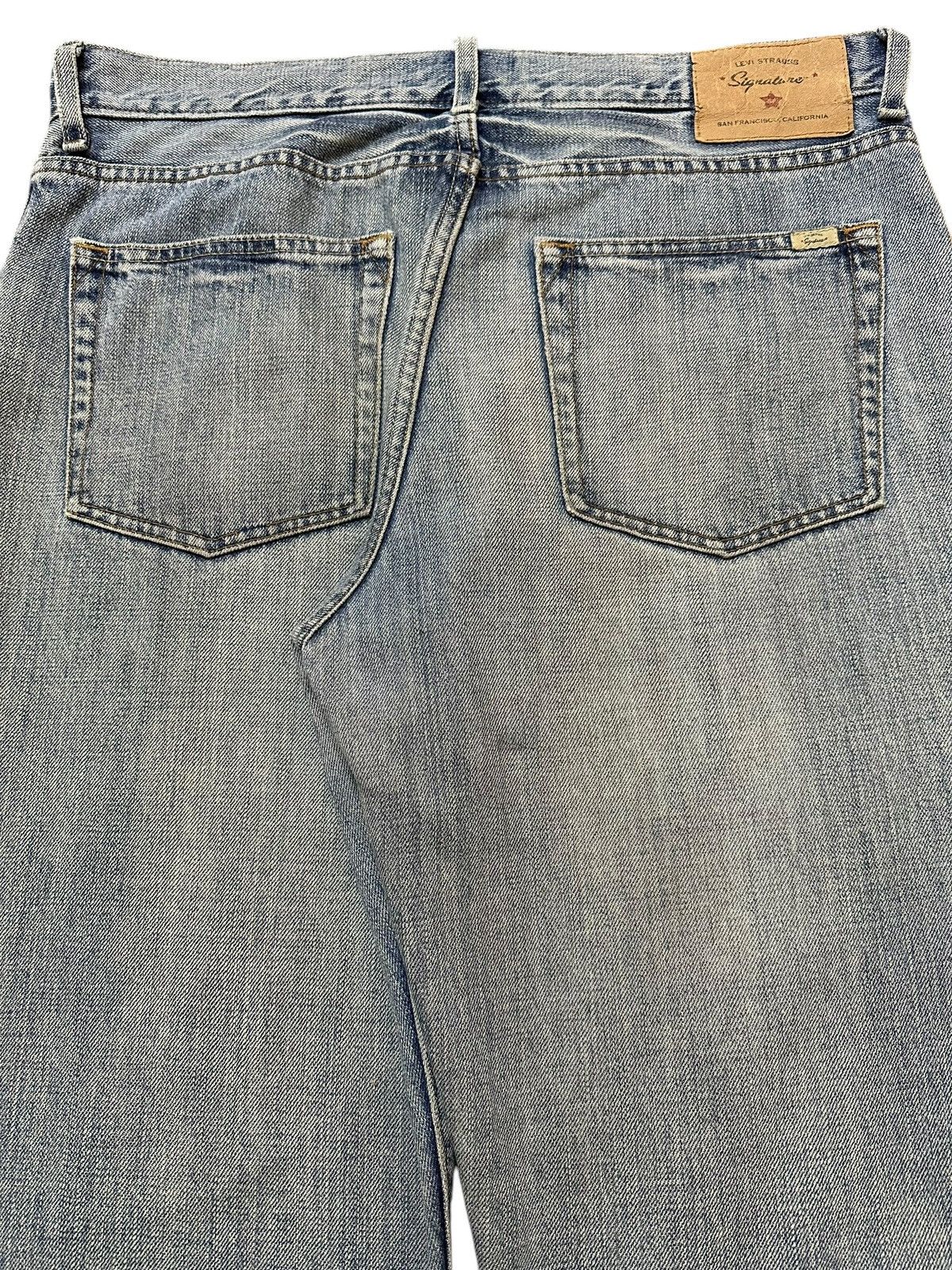 Levi's Vintage 90s Levis Signature Faded Wash Distress Baggy Jeans Size US 34 / EU 50 - 6 Thumbnail