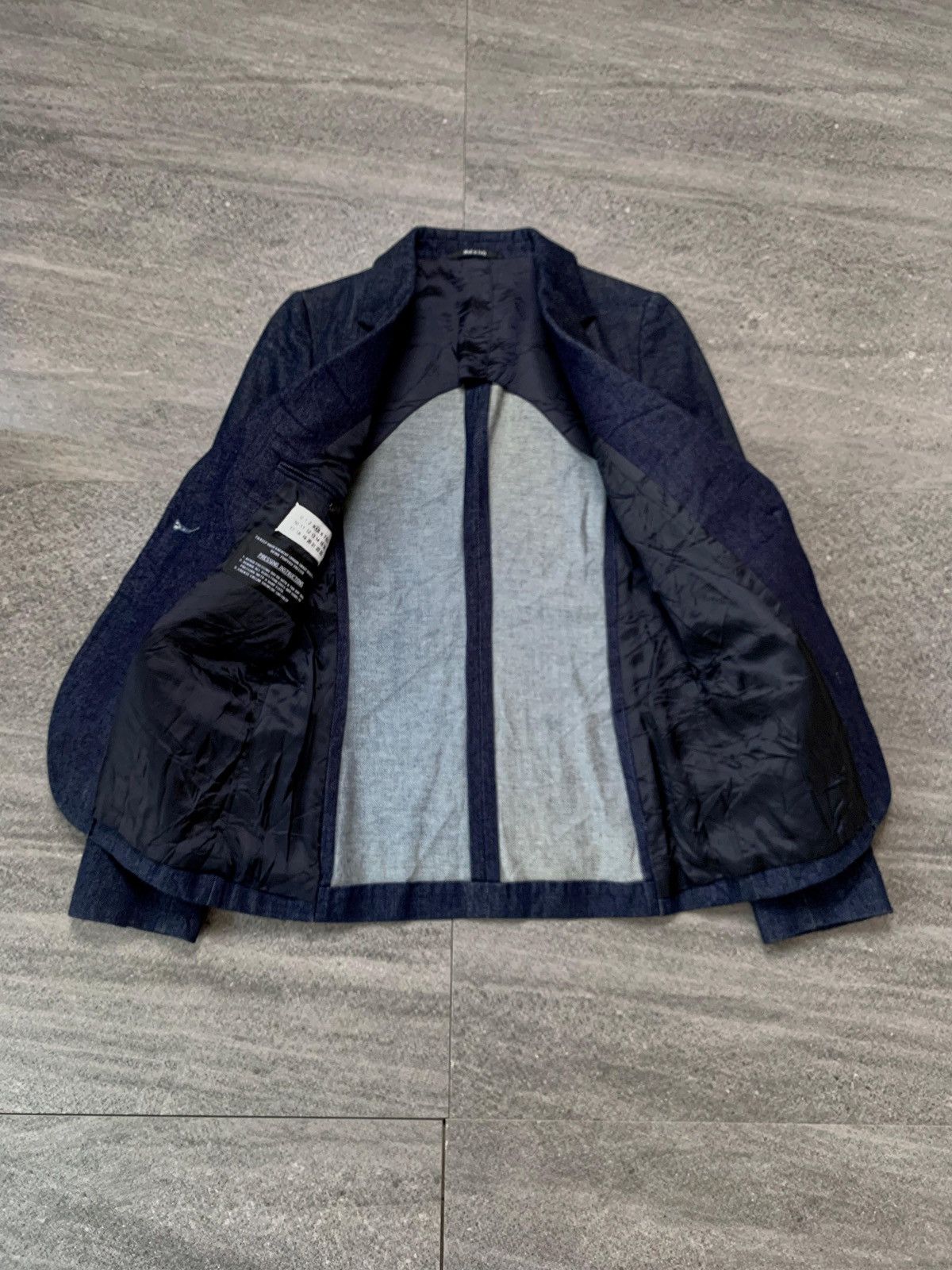 Maison Margiela FREE TAX! Line 4 Indigo Denim Blazer Jacket Size US S / EU 44-46 / 1 - 4 Thumbnail