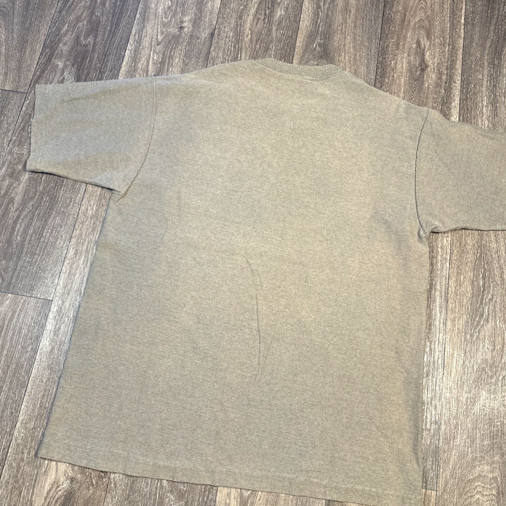 Vintage VINTAGE Brown Wolf Nature Animal Knit Cotton T-Shirt XL 90s Mens Brown Wool? Size US XL / EU 56 / 4 - 6 Thumbnail