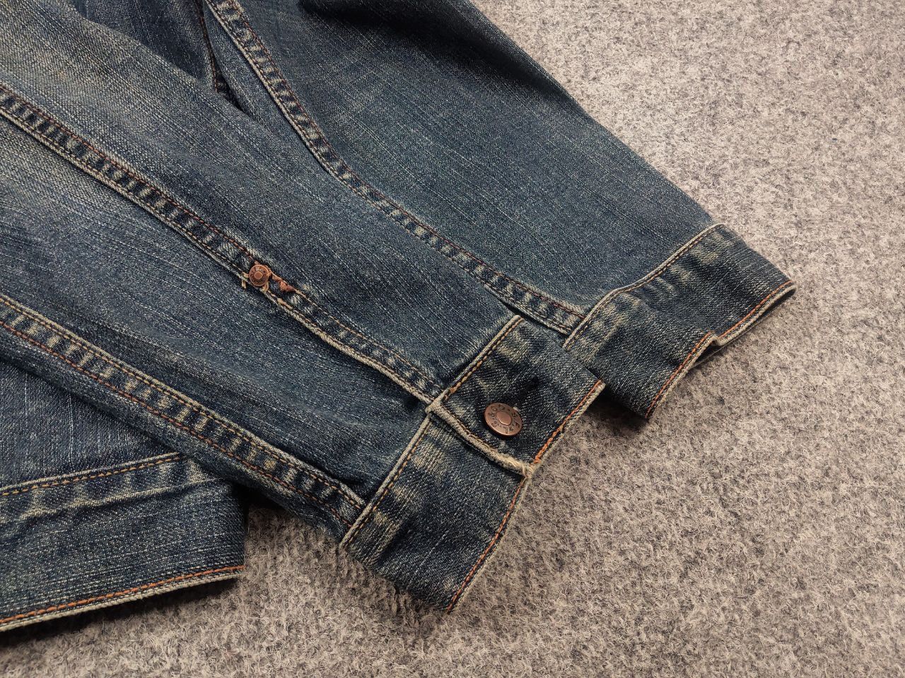 Levi's Rare Vintage 90's levis red tab Selvedge Denim Jacket Size US L / EU 52-54 / 3 - 8 Thumbnail