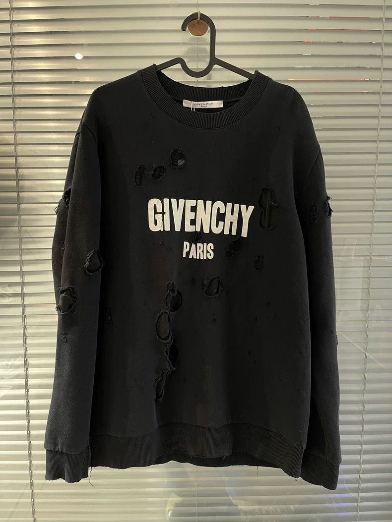 Givenchy Givenchy Black Logo Letter Print Hoodie Size US S / EU 44-46 / 1 - 1 Thumbnail