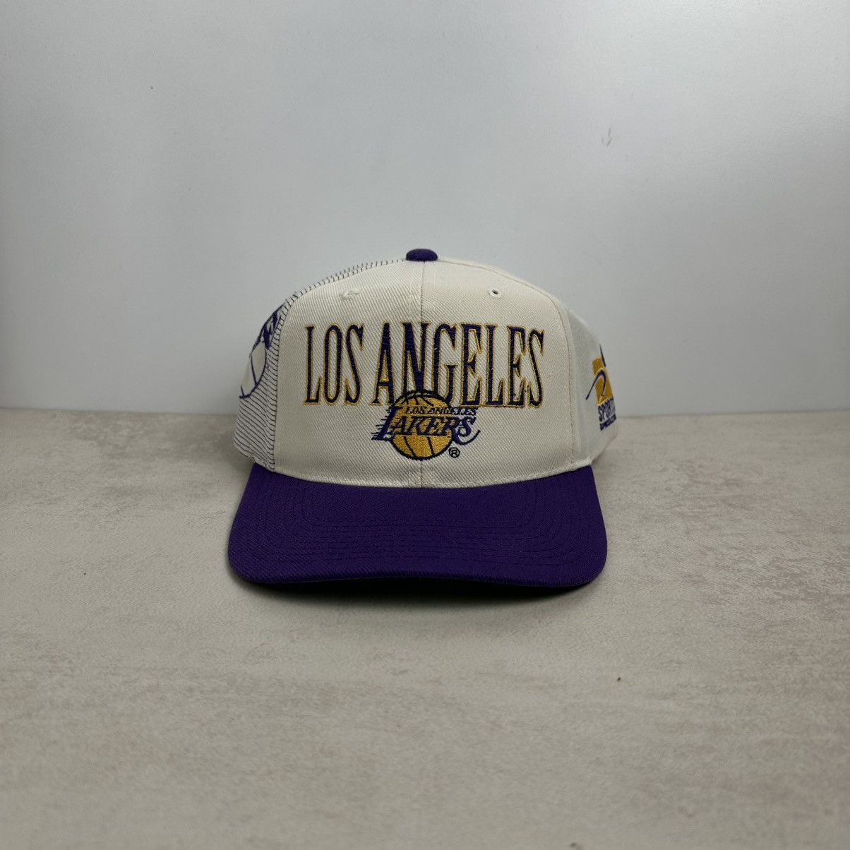 Vintage Vintage 90s Los Angeles Lakers Laser Sports Specialties Hat Size ONE SIZE - 1 Thumbnail