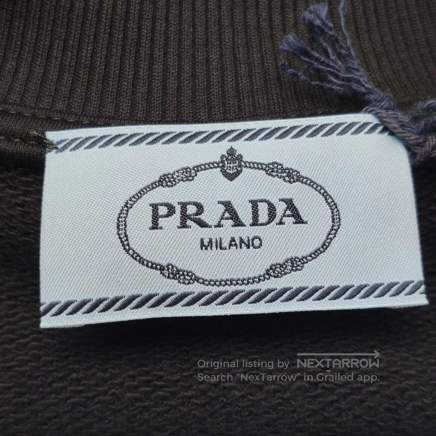 Prada Prada Logo Cotton Crew Neck Top . Size XS / US 0-2 / IT 36-38 - 5 Thumbnail