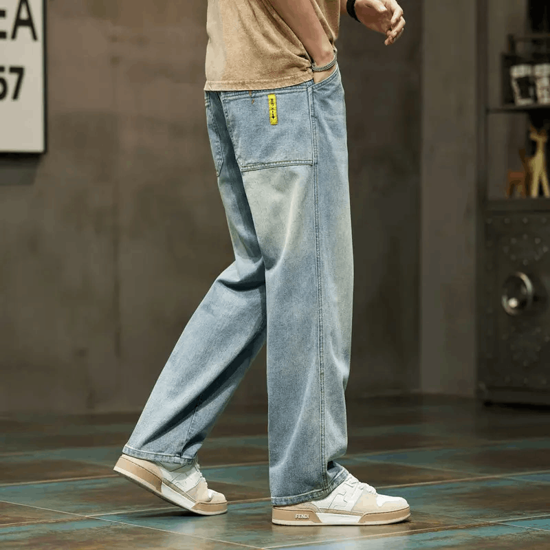 Japanese Brand × Vintage Wide Leg Jeans Men Baggy Pants Size US 34 / EU 50 - 3 Thumbnail
