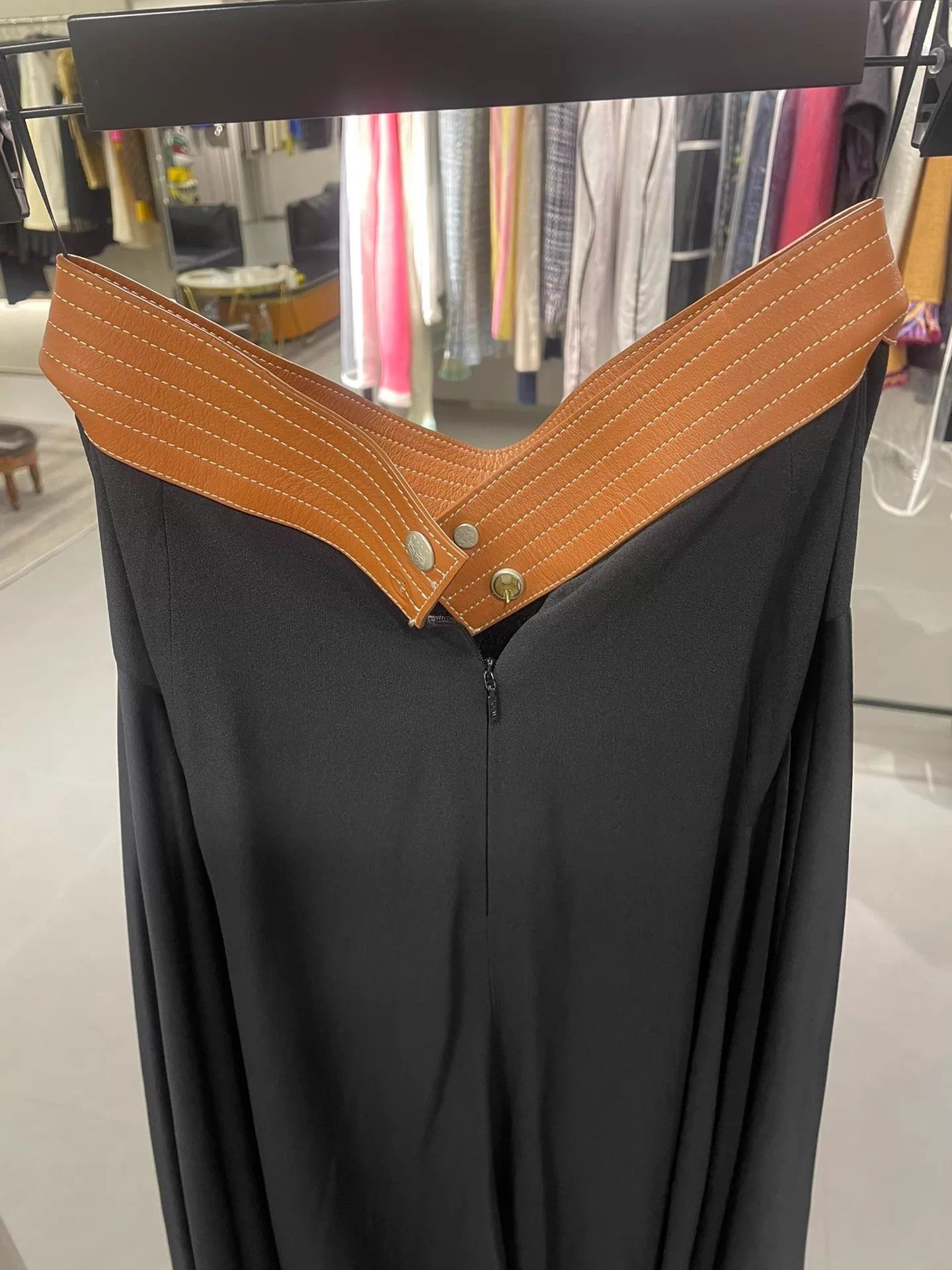 Loewe LOEWE Black Irregular Pleated Skirt 36 99 New Size 25" / US 0 / IT 36 - 3 Thumbnail