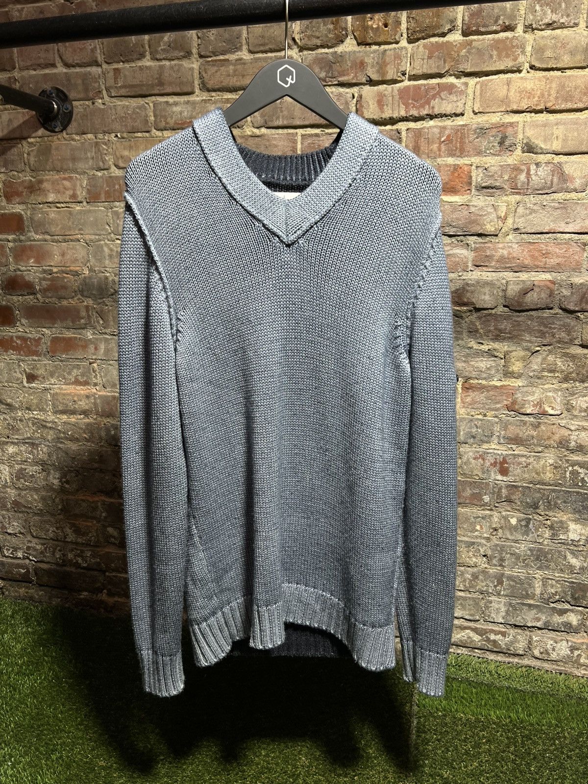 Stone Island Stone Island Blue Pullover Knitted Sweater Size US L / EU 52-54 / 3 - 1 Thumbnail