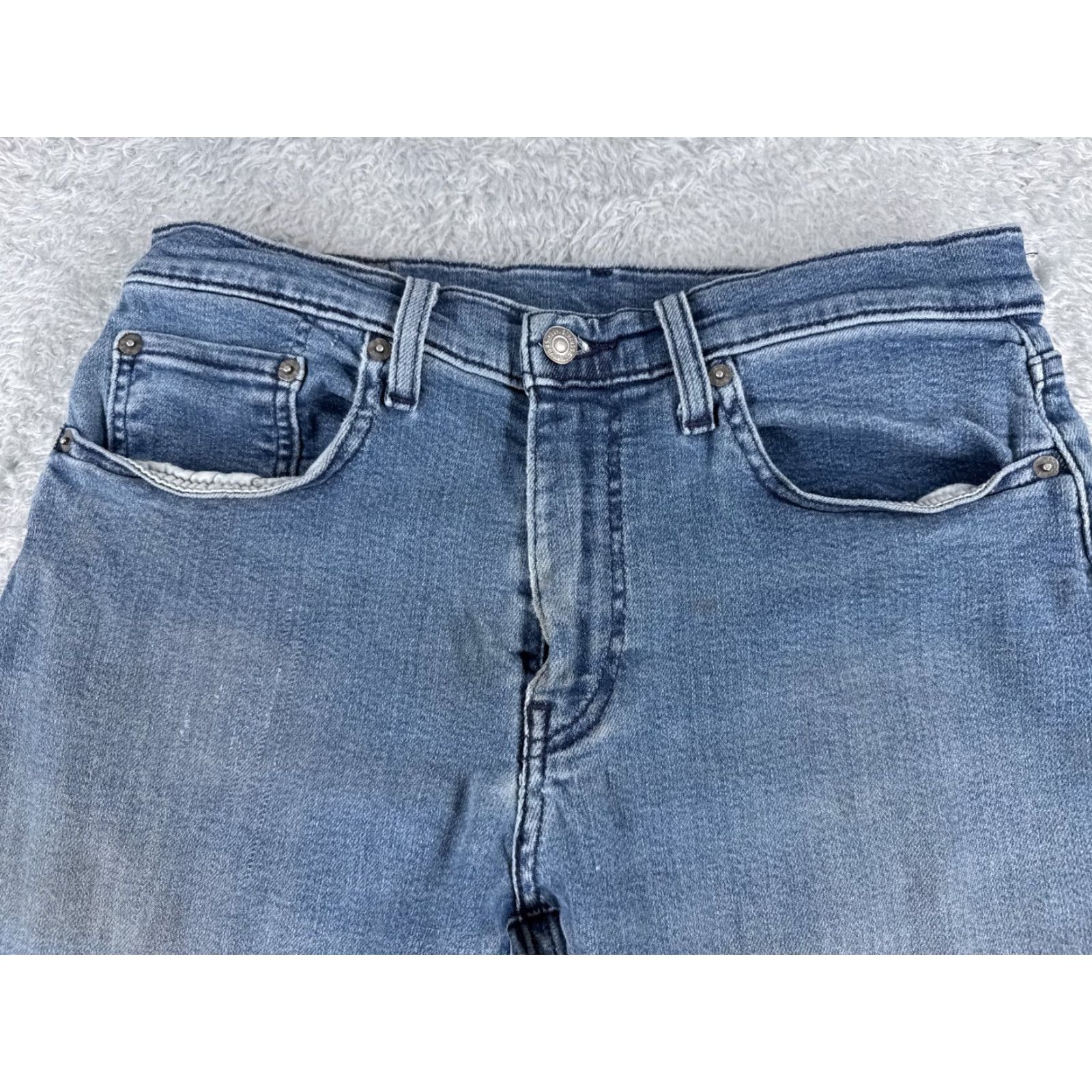 Levi's LEVI'S Jeans Adult 31 Blue Denim 502 Straight 5-Pocket Regular Cotton Premium Vintage No Size US 31 - 4 Thumbnail