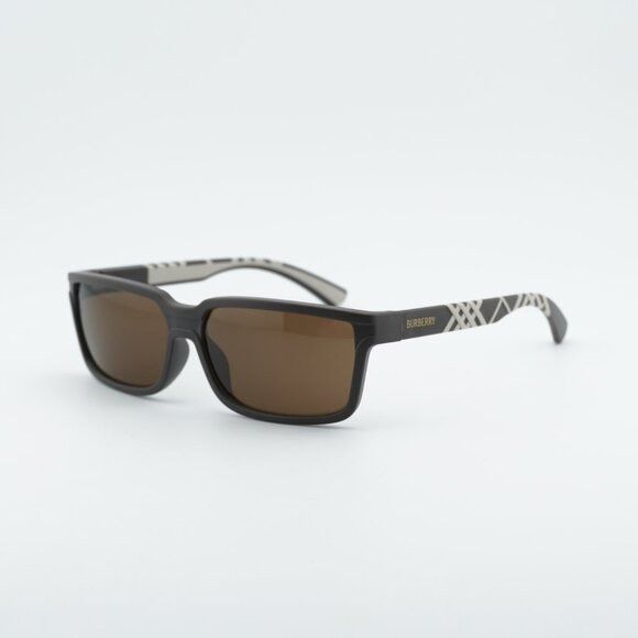 Burberry Burberry BE4495D 423473 Sunglasses Brown Rectangle Frame Size ONE SIZE - 1 Thumbnail