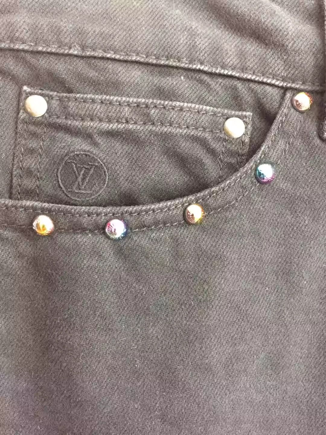 Louis Vuitton Louis Vuitton Men's Black Jeans Size US 30 / EU 46 - 2 Thumbnail