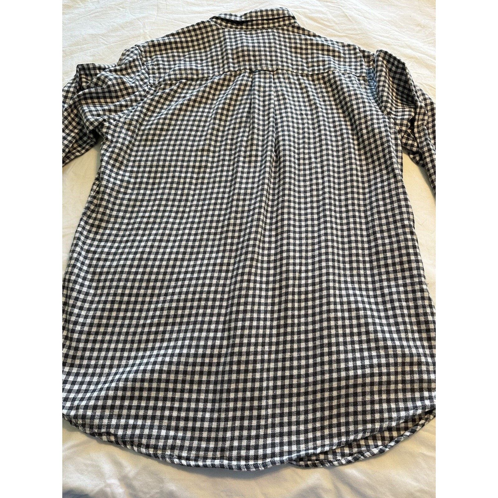 Saddlebred Saddlebred Button Flannel Shirt Black/White Check Medium Size US M / EU 48-50 / 2 - 9 Thumbnail