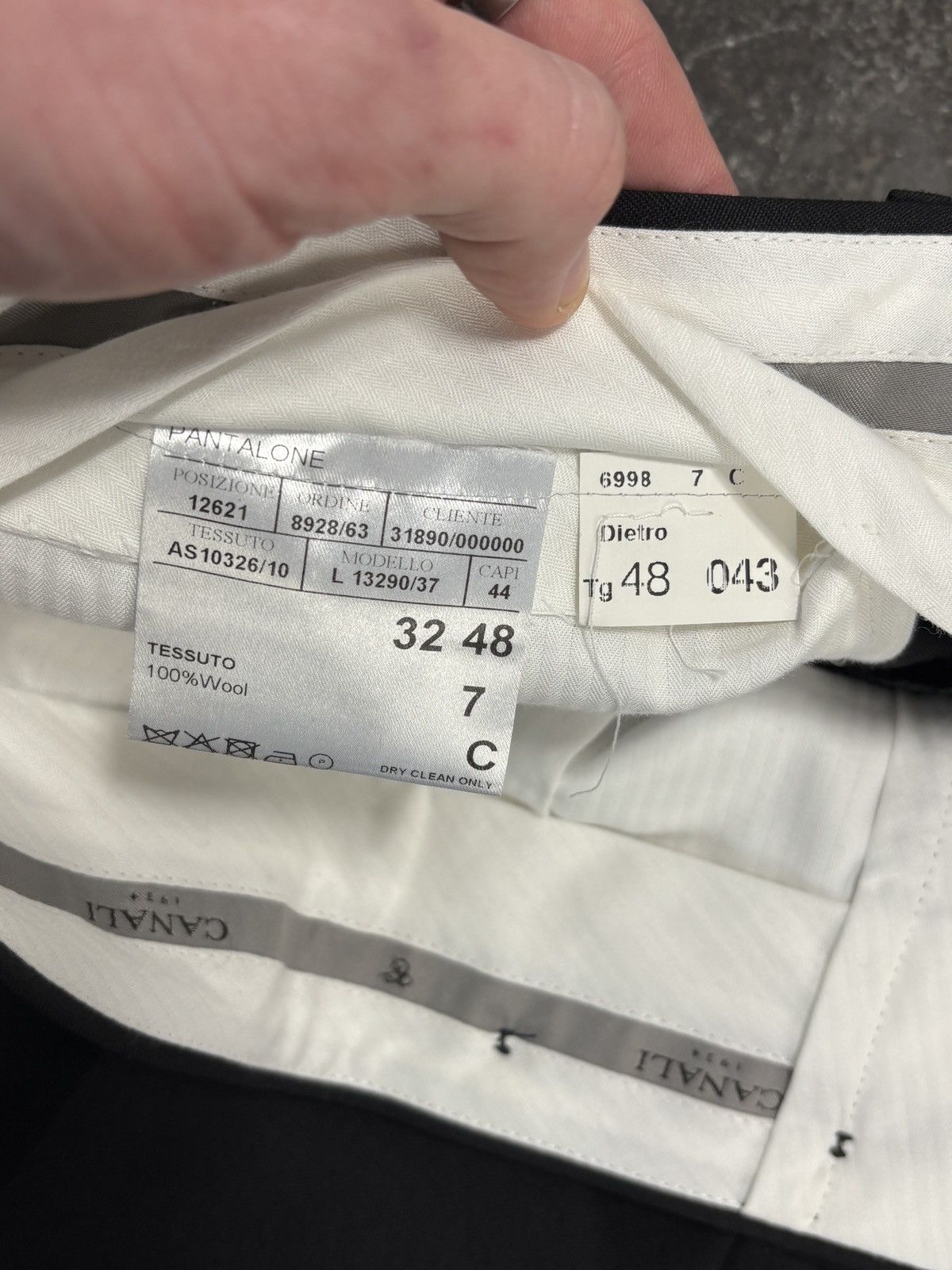 Canali Canali Suit Two Piece Tuxedo Blazer Trousers Made in Italy Size 48S - 17 Thumbnail