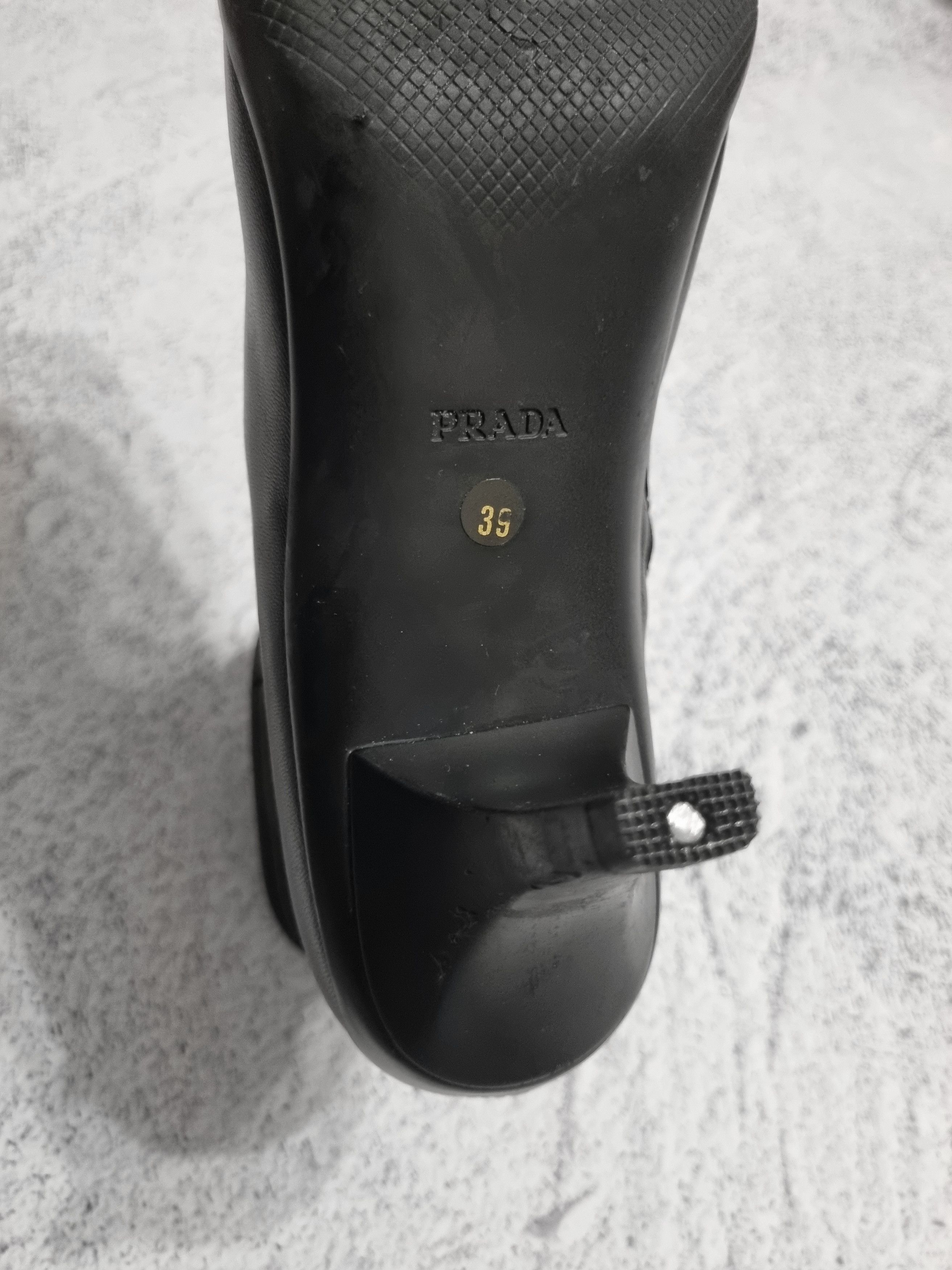 Prada Vintage Prada Leather Black Ankle Boots Size US 9 / IT 39 - 12 Thumbnail