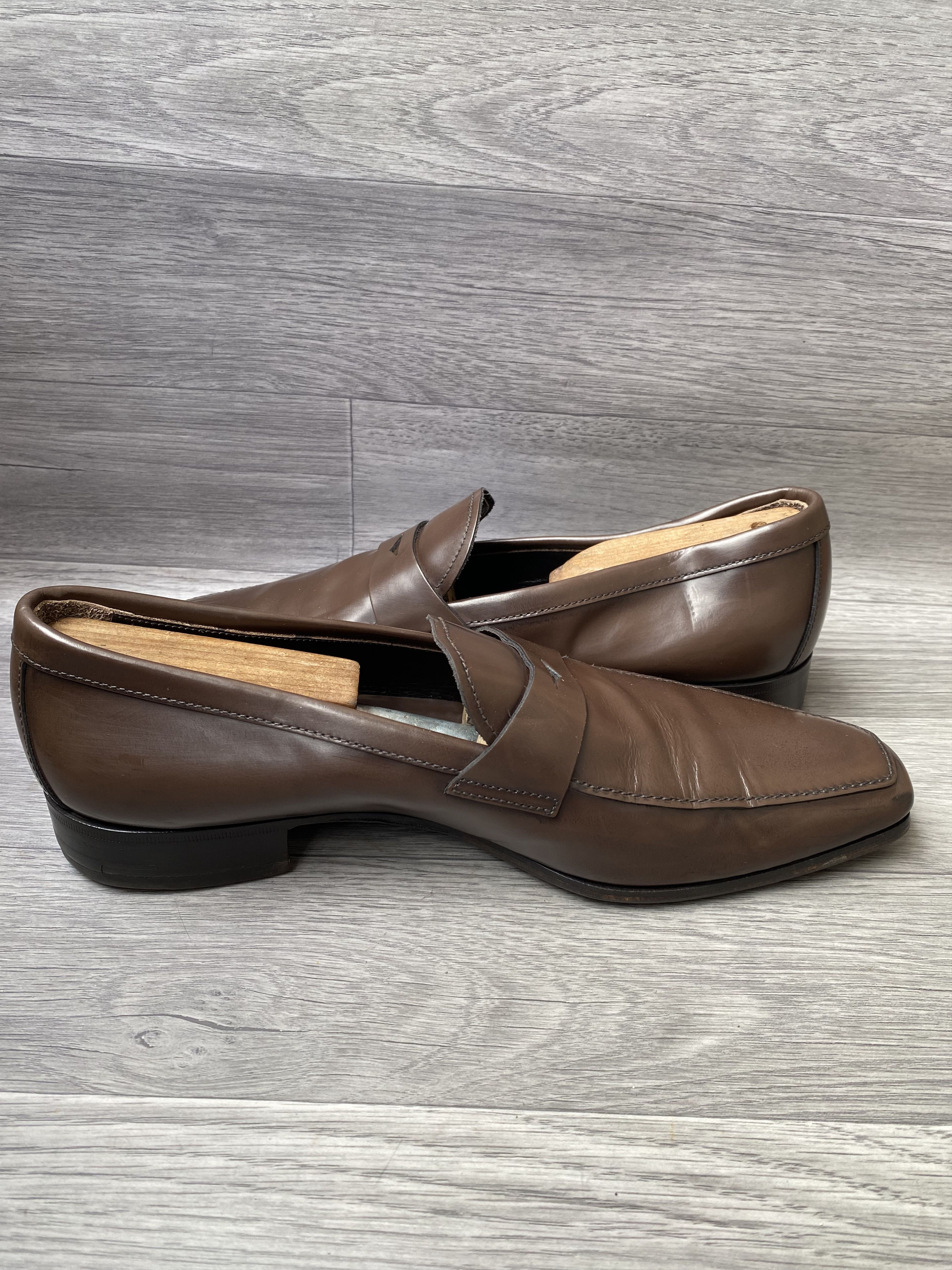 Prada Prada brown penny loafers dress shoes sz uk 10 Size US 11 / EU 44 - 7 Thumbnail
