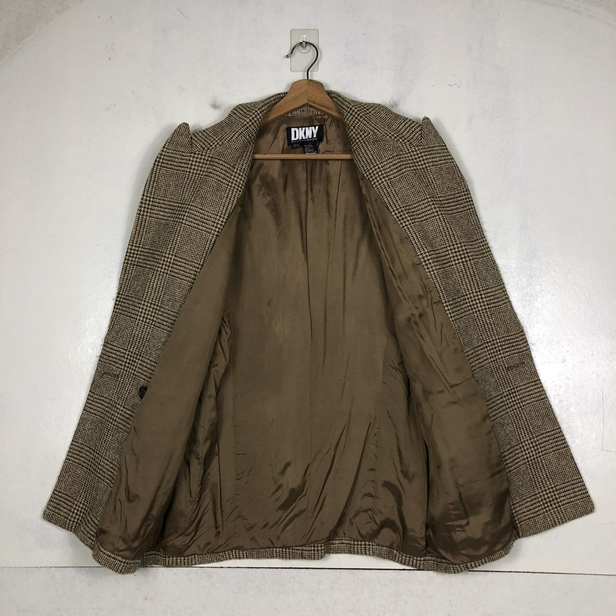 DKNY 📌VINTAGE WOOL JACKET DKNY CHECK ISSEY MIYAKE Size US S / EU 44-46 / 1 - 14 Thumbnail