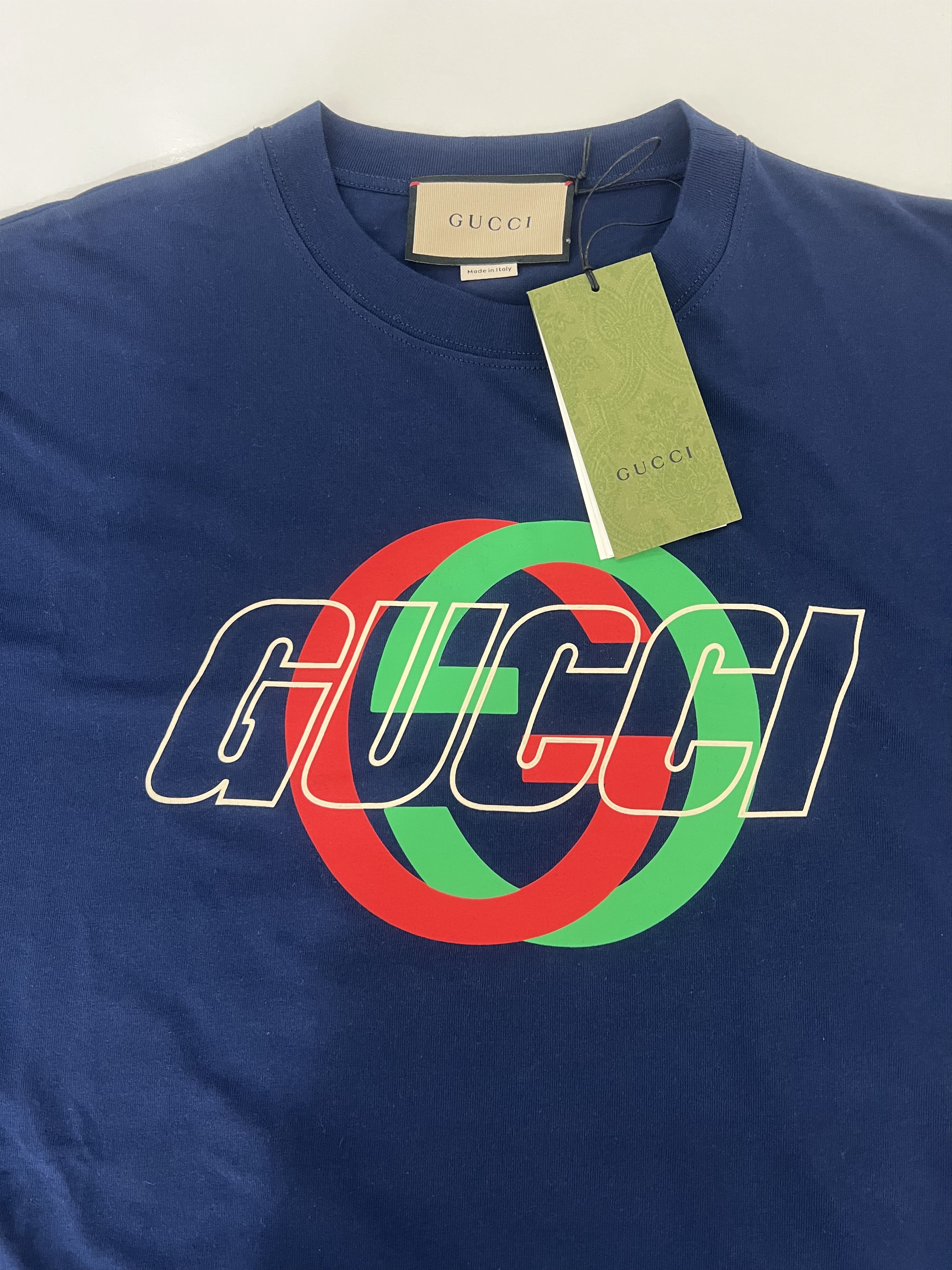 Gucci Gucci Crewneck Sweatshirt In Navy Blue GG, Size M Size US M / EU 48-50 / 2 - 6 Thumbnail