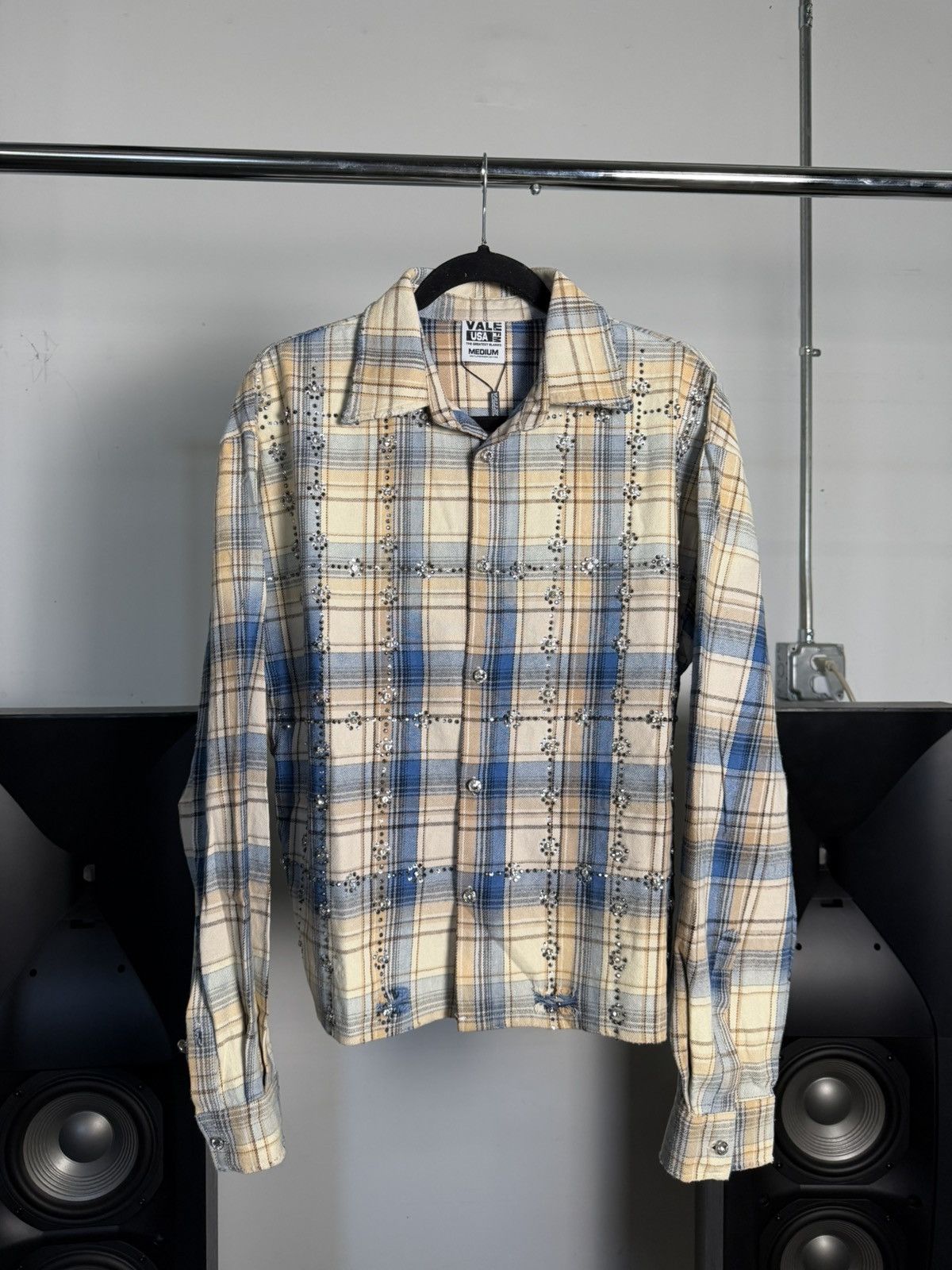 Vale Vale Forever Skyfall Flannel 'Cream/Blue’ Size US M / EU 48-50 / 2 - 1 Thumbnail