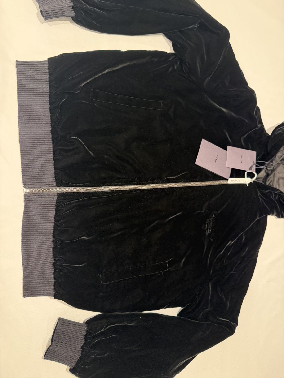 Prada Prada mens velvet hoodie. XL. $3800 Size US XL / EU 56 / 4 - 10 Thumbnail