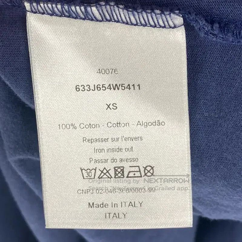 Other Dior Men's Navy Blue Cotton T-Shirt . Size US XS / EU 42 / 0 - 5 Thumbnail