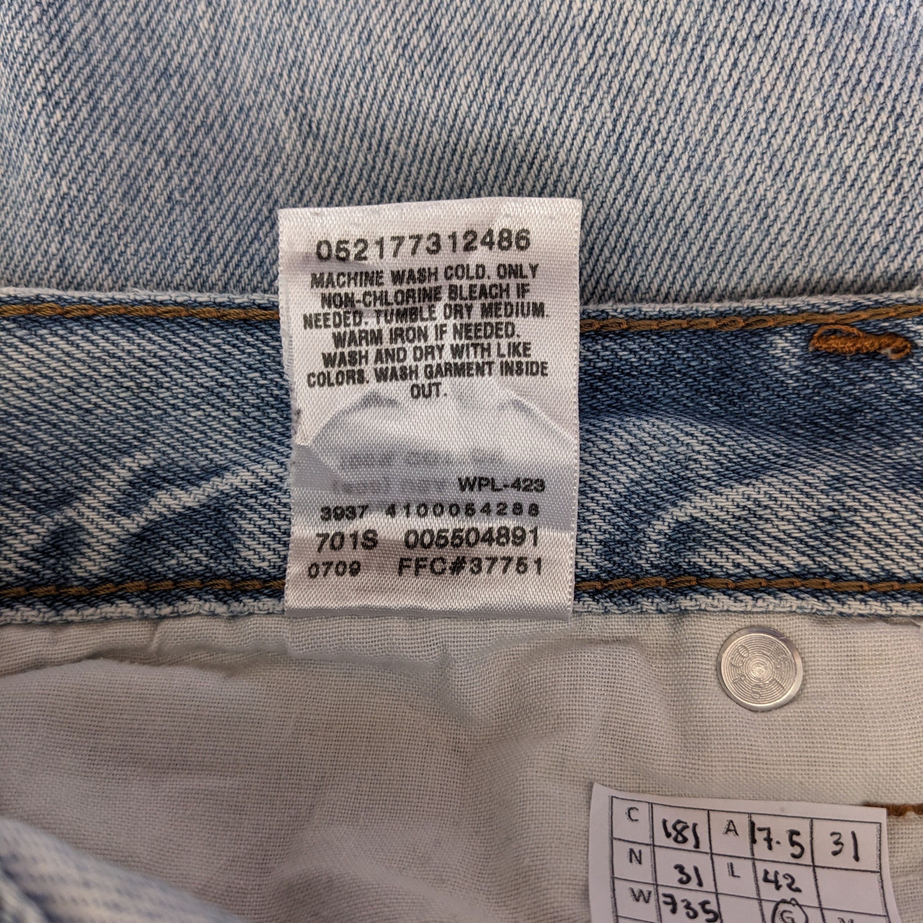 Vintage Vintage Levi's Strauss Co American Brand Jeans Size US 35 - 12 Thumbnail