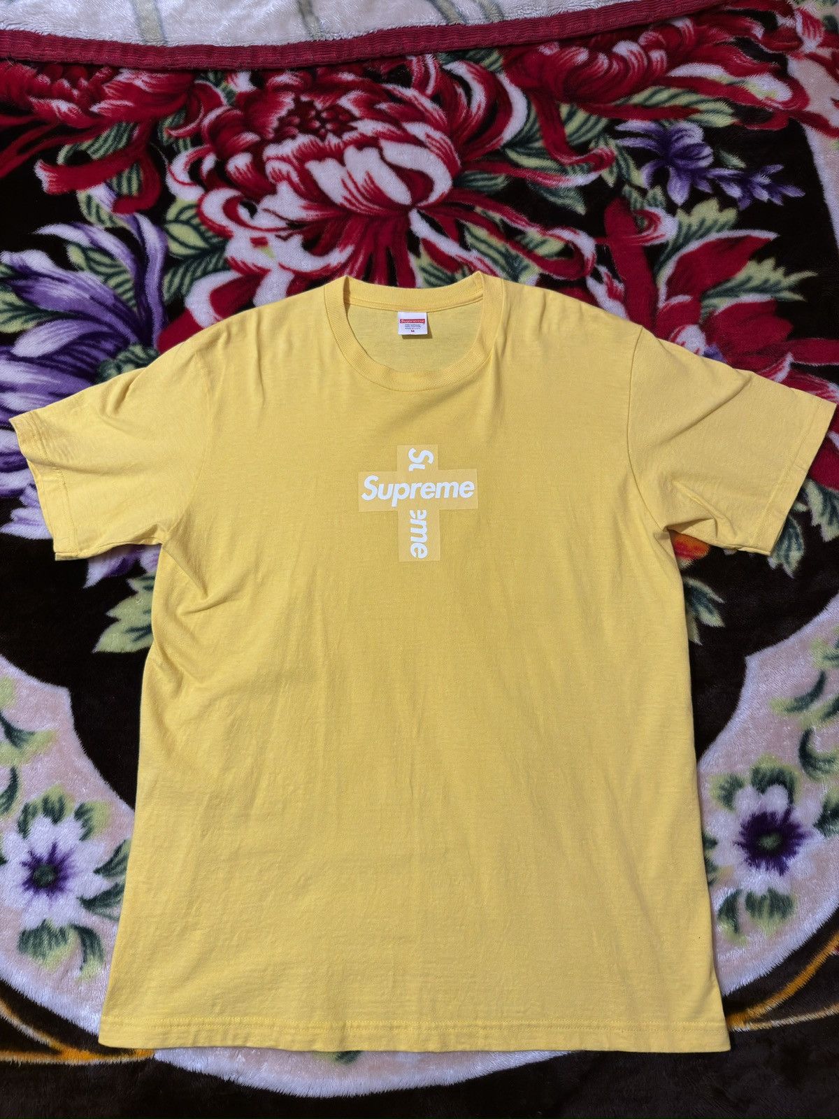 Supreme Supreme Cross Box Logo Tee Size US M / EU 48-50 / 2 - 1 Thumbnail