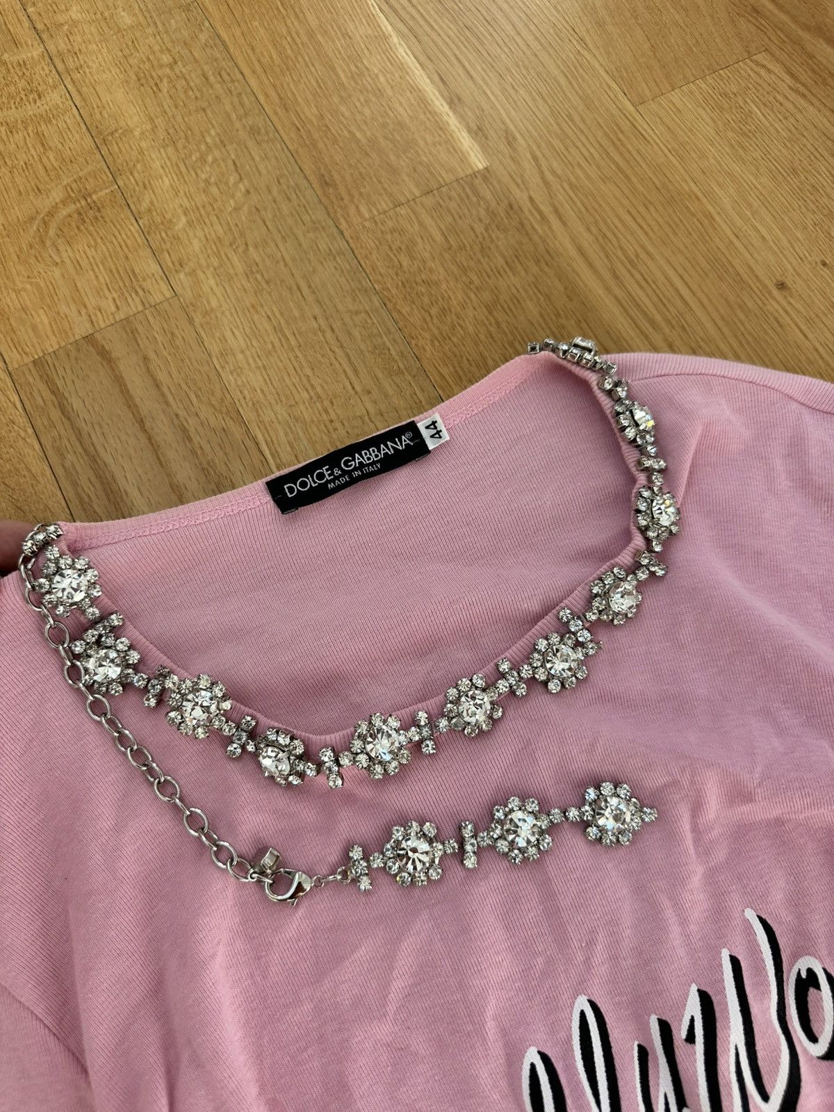 Dolce & Gabbana Dolce Gabbana Hollywood Long Sleeve Pink T-shirt Size M / US 6-8 / IT 42-44 - 7 Thumbnail