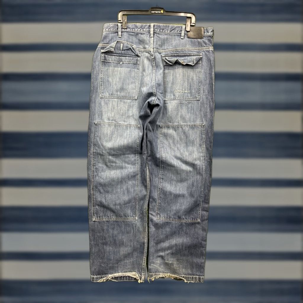 Sean John VINTAGE Sean John Jeans 42x34 Mens Wide-Leg Grunge 90s 5-Pocket Denim Blue Cotton Baggy Inseam 34 in Jeans Mens Size US 42 / EU 58 - 1 Thumbnail