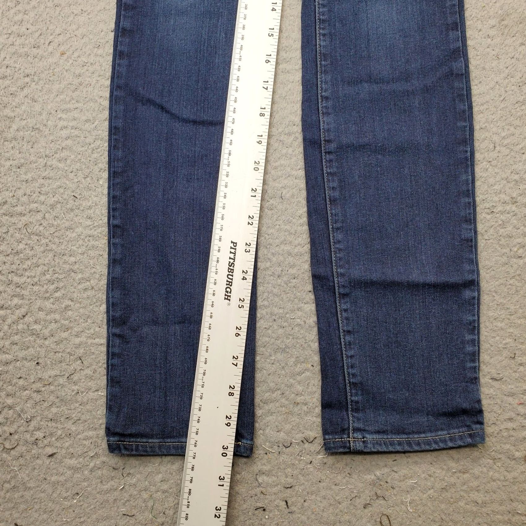 Paige Paige Skyline Skinny Jeans Womens 27 Blue Denim Medium Wash Stretch Regular Solid 5-Pocket Inseam 30.25" Size 27" / US 4 / IT 40 - 4 Thumbnail