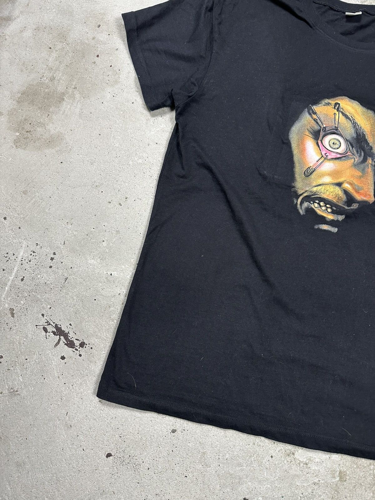 Expert Horror Digital Dudz Morph Costume Scary Eye Face Black Tee T Shirt Size US XL / EU 56 / 4 - 5 Thumbnail