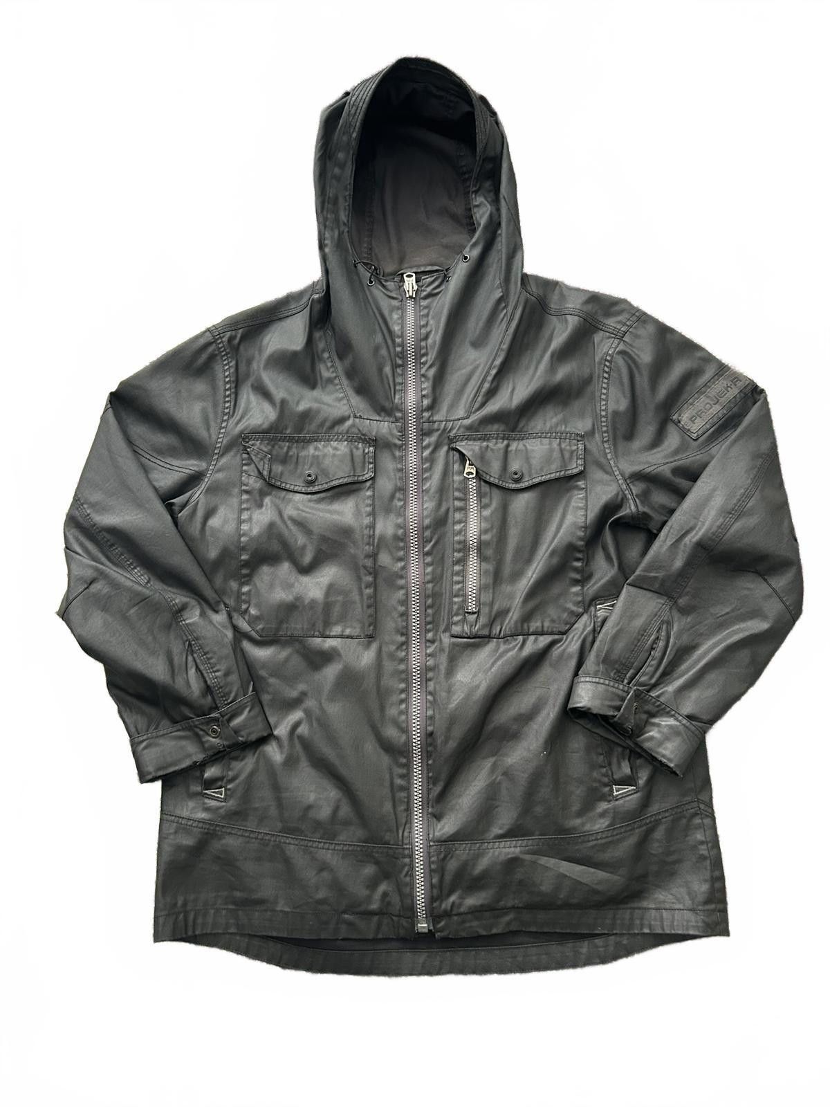 Other Men's Black Leather Hooded Jacket by Projek Raw Size US M / EU 48-50 / 2 - 1 Thumbnail