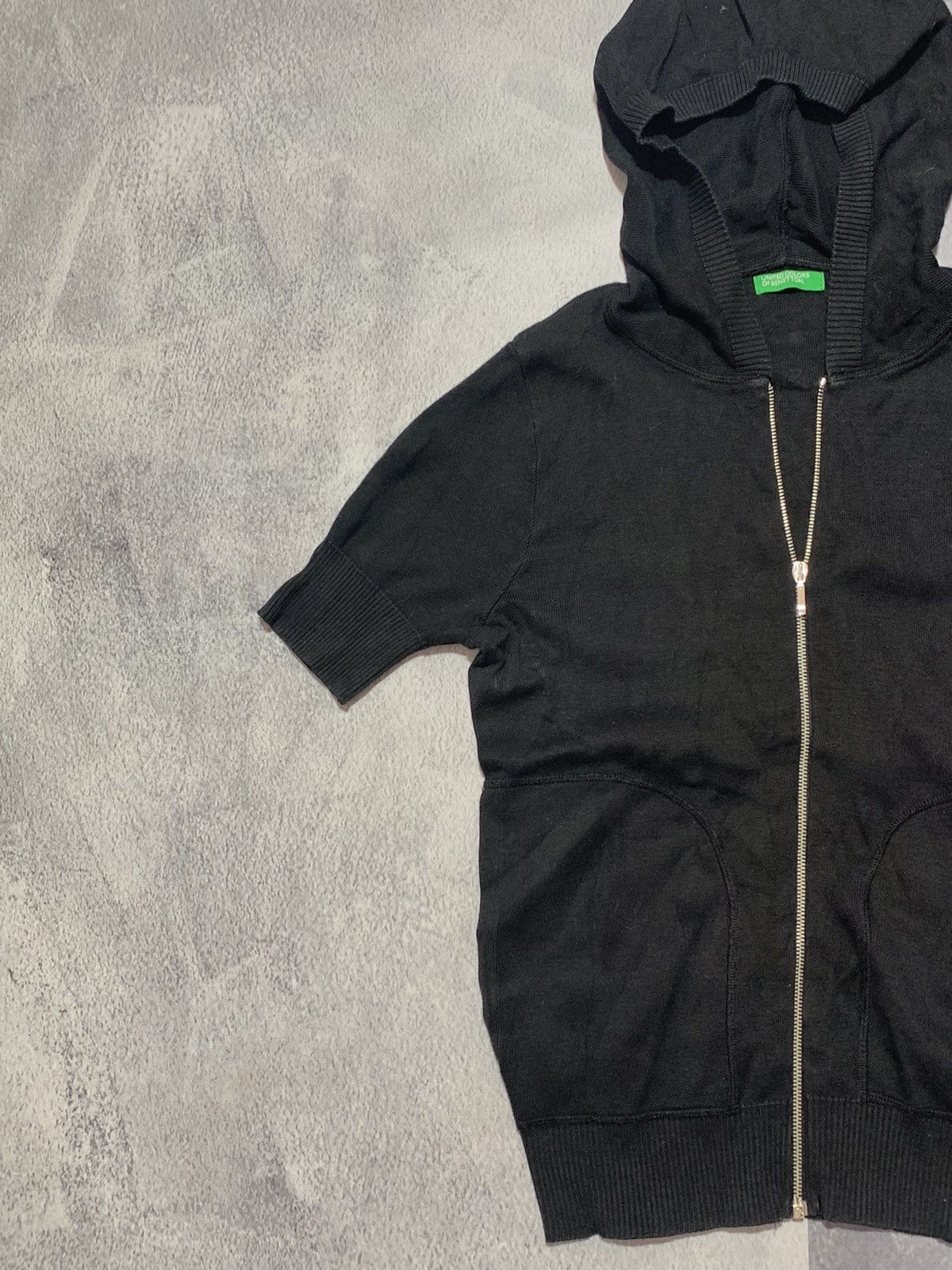 Vintage VintageY2K avant garde shortsleeved zip hoodie opium S Size S / US 4 / IT 40 - 2 Thumbnail