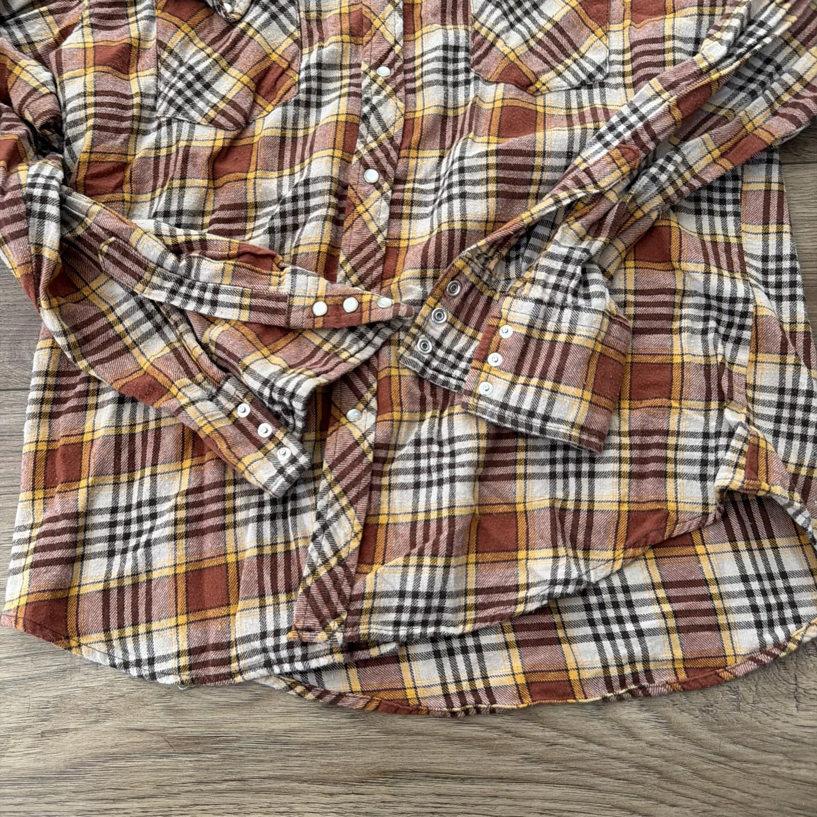 Wrangler Vintage Wrangler Western Flannel Plaid Snap Shirt 90s Y2K Size US M / EU 48-50 / 2 - 4 Thumbnail