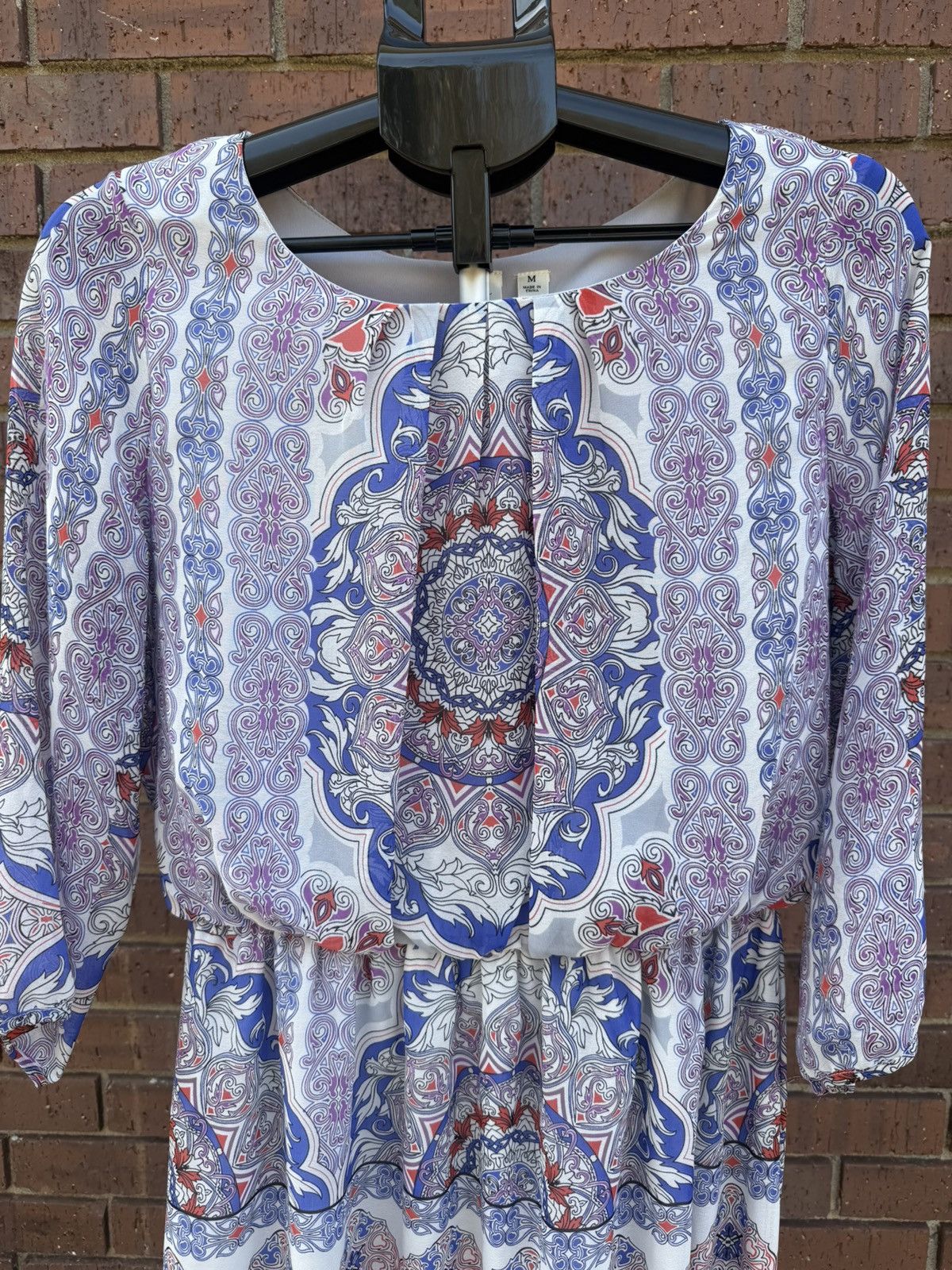 Other Tacera Boho Dress Bohemian Knee Length Multicolor Pattern Size M / US 6-8 / IT 42-44 - 3 Thumbnail