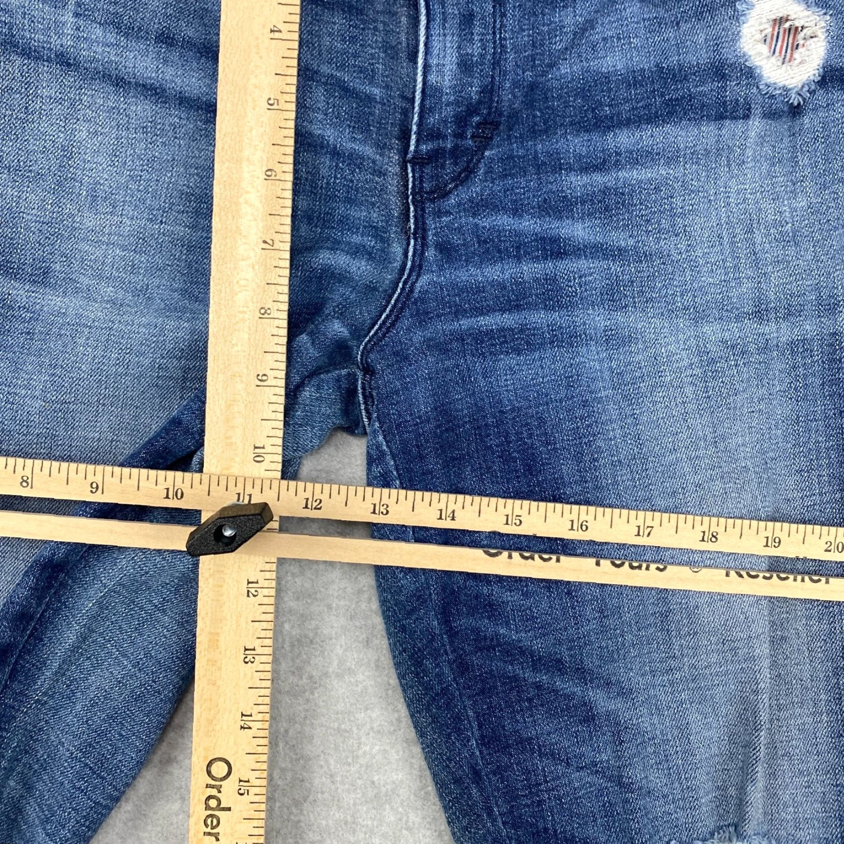 Fred Segal Fred Segal Jeans Womens Blue Skinny Distressed Ripped Denim USA Made 28 Size 28" / US 6 / IT 42 - 7 Thumbnail