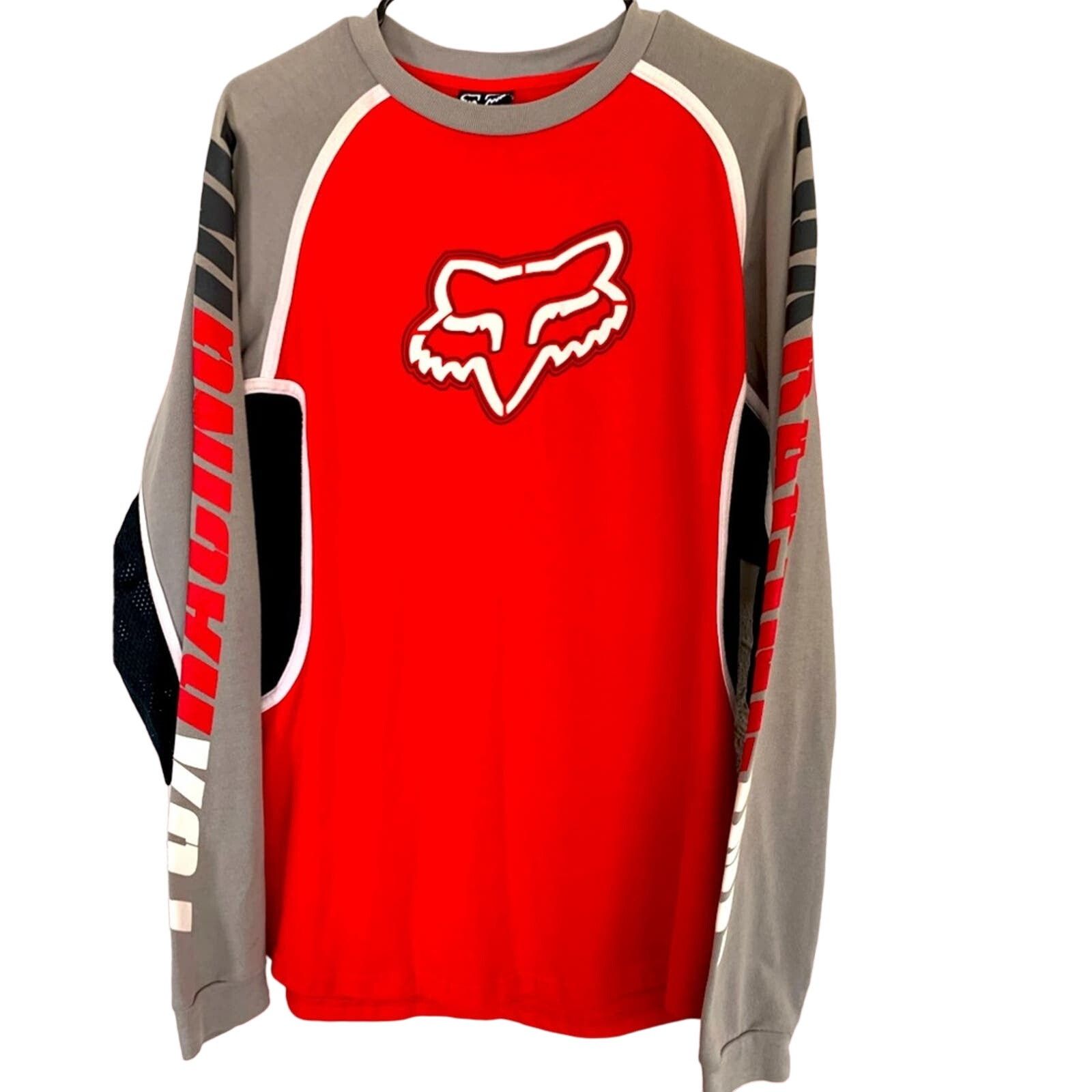Fox Racing FOX RACING LONGSLEEVE POLYESTER COTTON MENS SHIRT SIZE LARGE Size US L / EU 52-54 / 3 - 1 Thumbnail