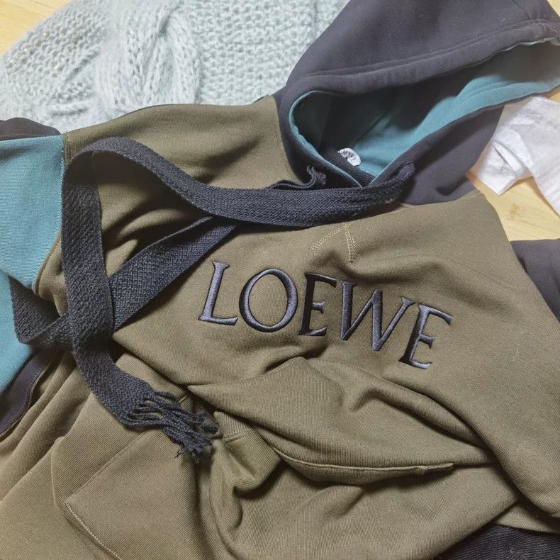Loewe Loewe Colorblock Hooded Sweatshirt - dmc Size US S / EU 44-46 / 1 - 1 Thumbnail
