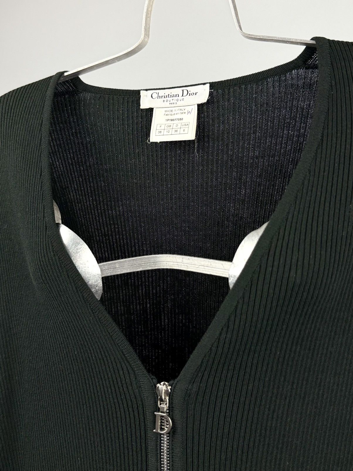 Dior Dior - John Galliano - FW/01 - D - Logo Charm - Cardigan Size M / US 6-8 / IT 42-44 - 3 Thumbnail
