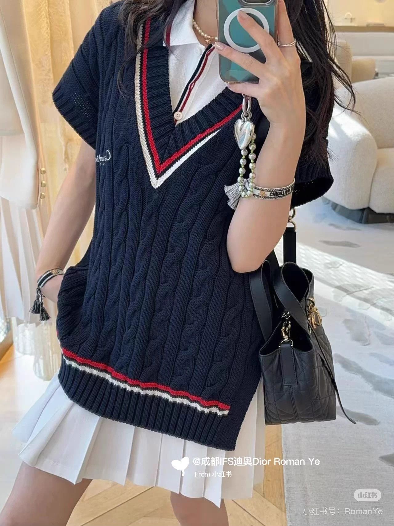 Dior Dior 25 New Navy Knit Vest Size XL / US 12-14 / IT 48-50 - 9 Thumbnail