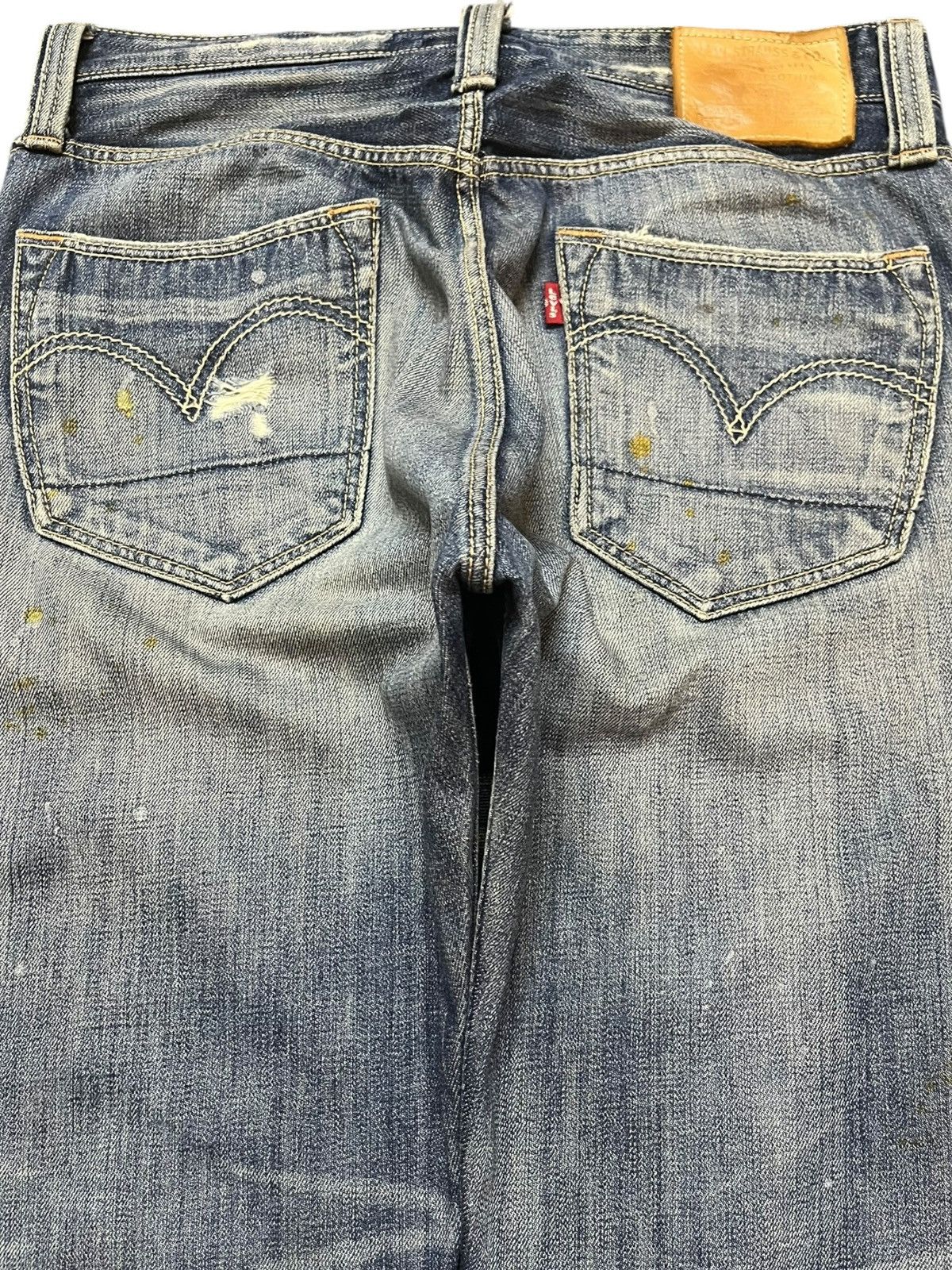 Levi's Vintage Levi’s 505 Slim Straight Ripped Distressed Denim Size US 31 - 6 Thumbnail