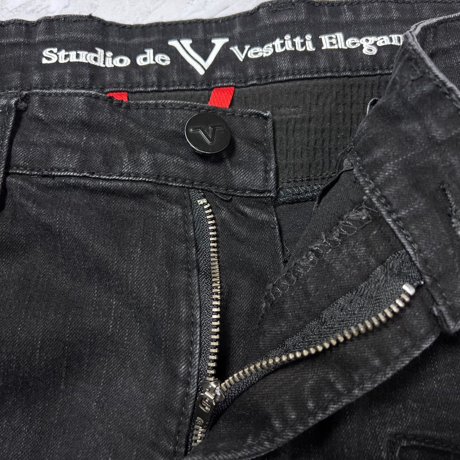 Other Studio de Vestiti Eleganti Moto Jeans SIZE 38x32 RUNS SMALL Size US 38 / EU 54 - 8 Thumbnail