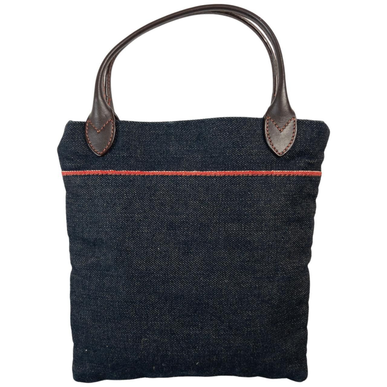 Evisu Vintage Evisu Japanese Denim Mini Handbag Size ONE SIZE - 2 Thumbnail