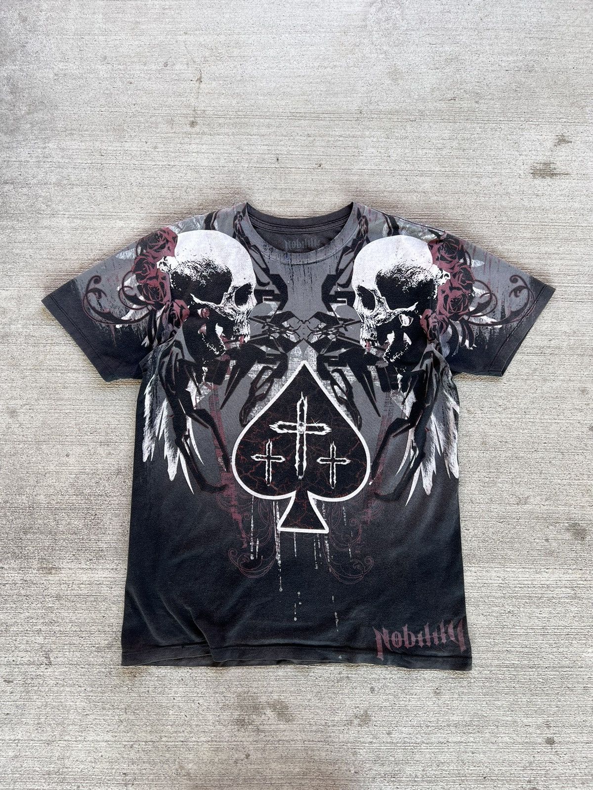Affliction × Tapout 🔥CRZY Y2K Affliction TYpe tee double sided Size US M / EU 48-50 / 2 - 1 Thumbnail