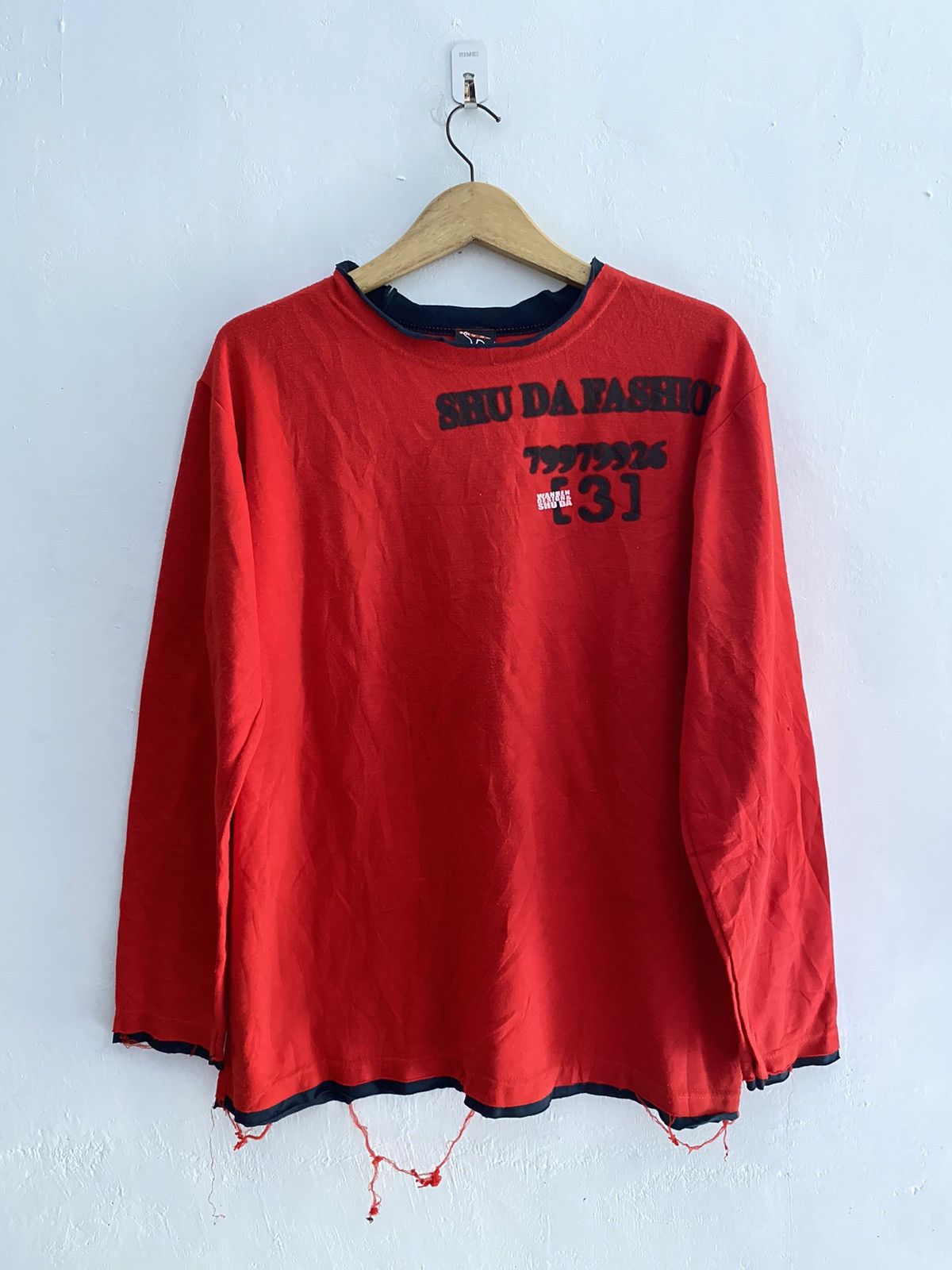 If Six Was Nine × Japanese Brand × PPFM Japanese shu da distressed double layers tshirt Size US L / EU 52-54 / 3 - 1 Thumbnail